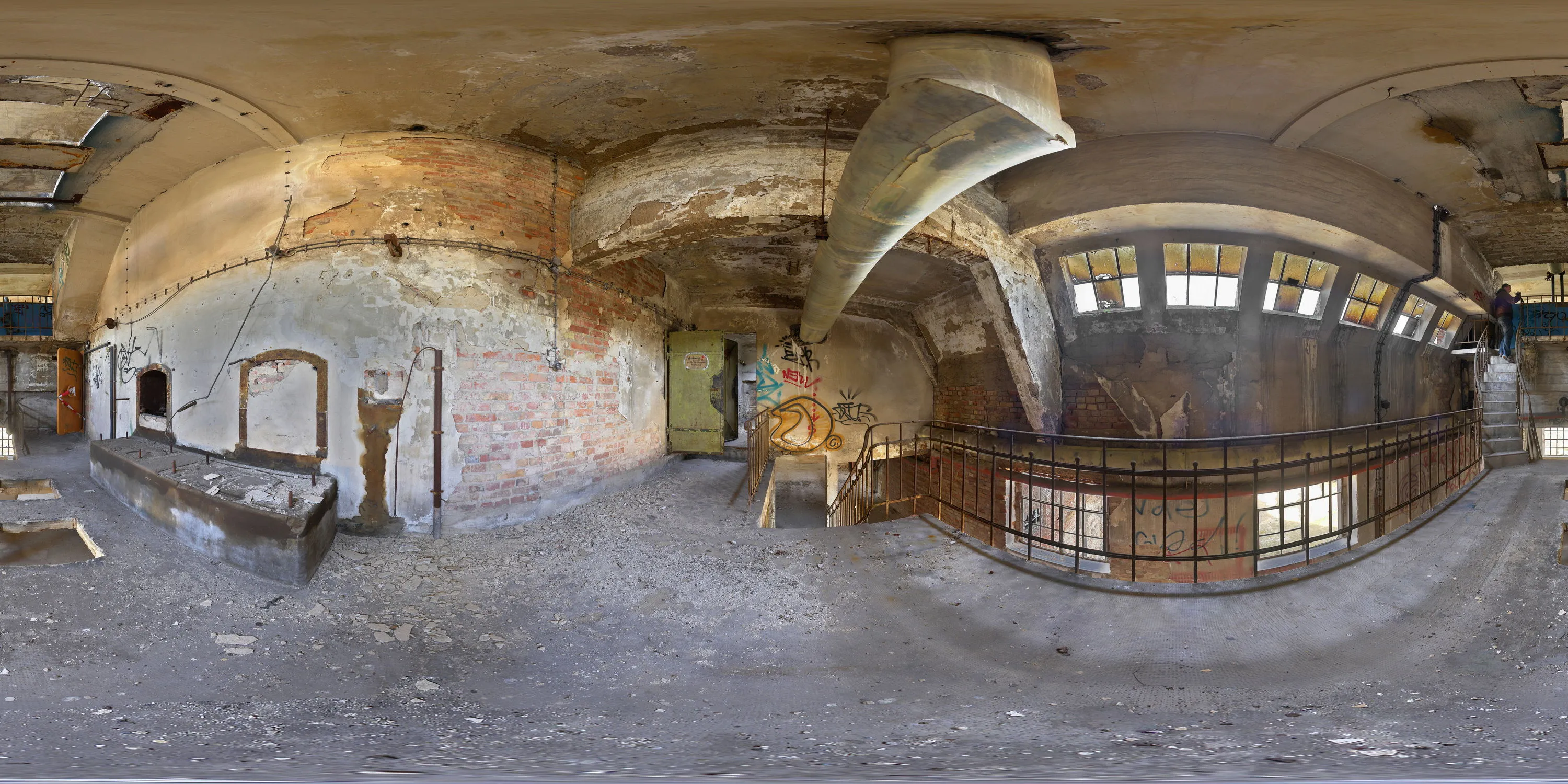360 Grad Panorama Ansicht: VEB Malzfabrik Niedersedlitz in VEB Malzfabrik Dresden/ Niedersedlitz