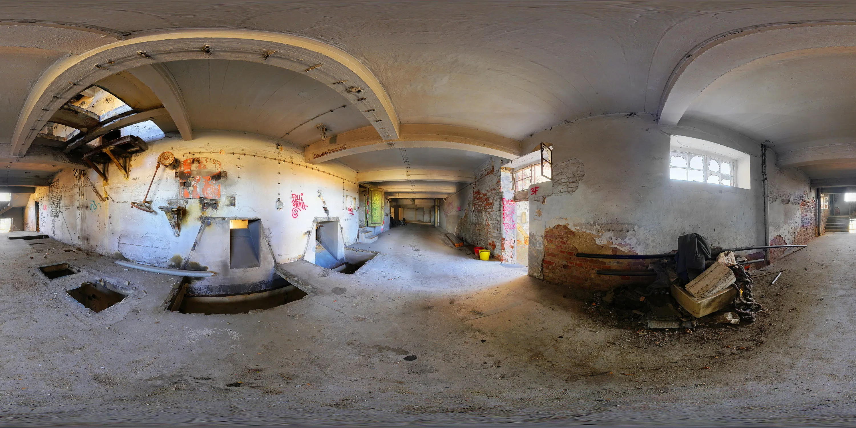 360 Grad Panorama Ansicht: VEB Malzfabrik Niedersedlitz in VEB Malzfabrik Dresden/ Niedersedlitz