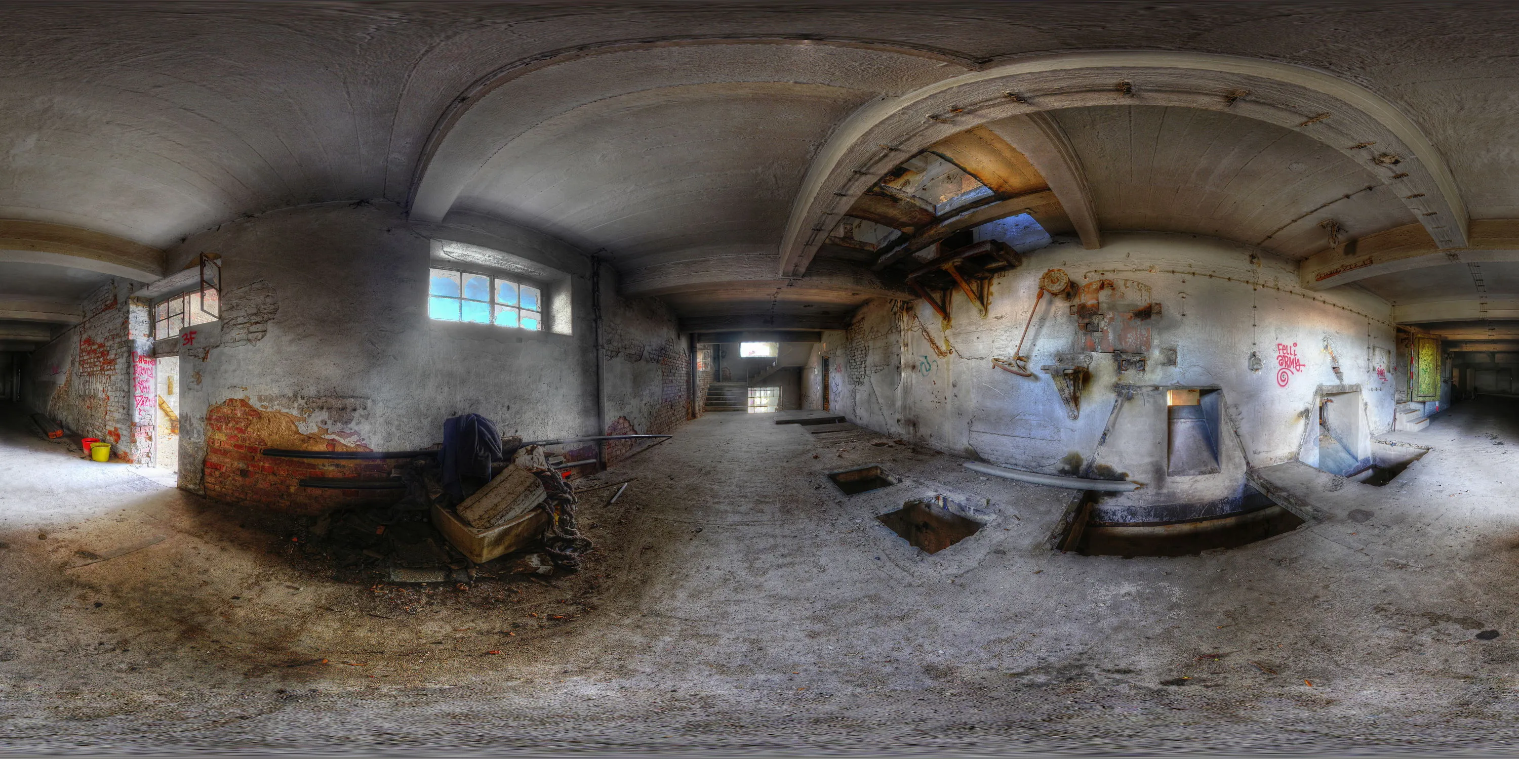 360 Grad Panorama Ansicht: VEB Malzfabrik Niedersedlitz in HDR - Panoramen
