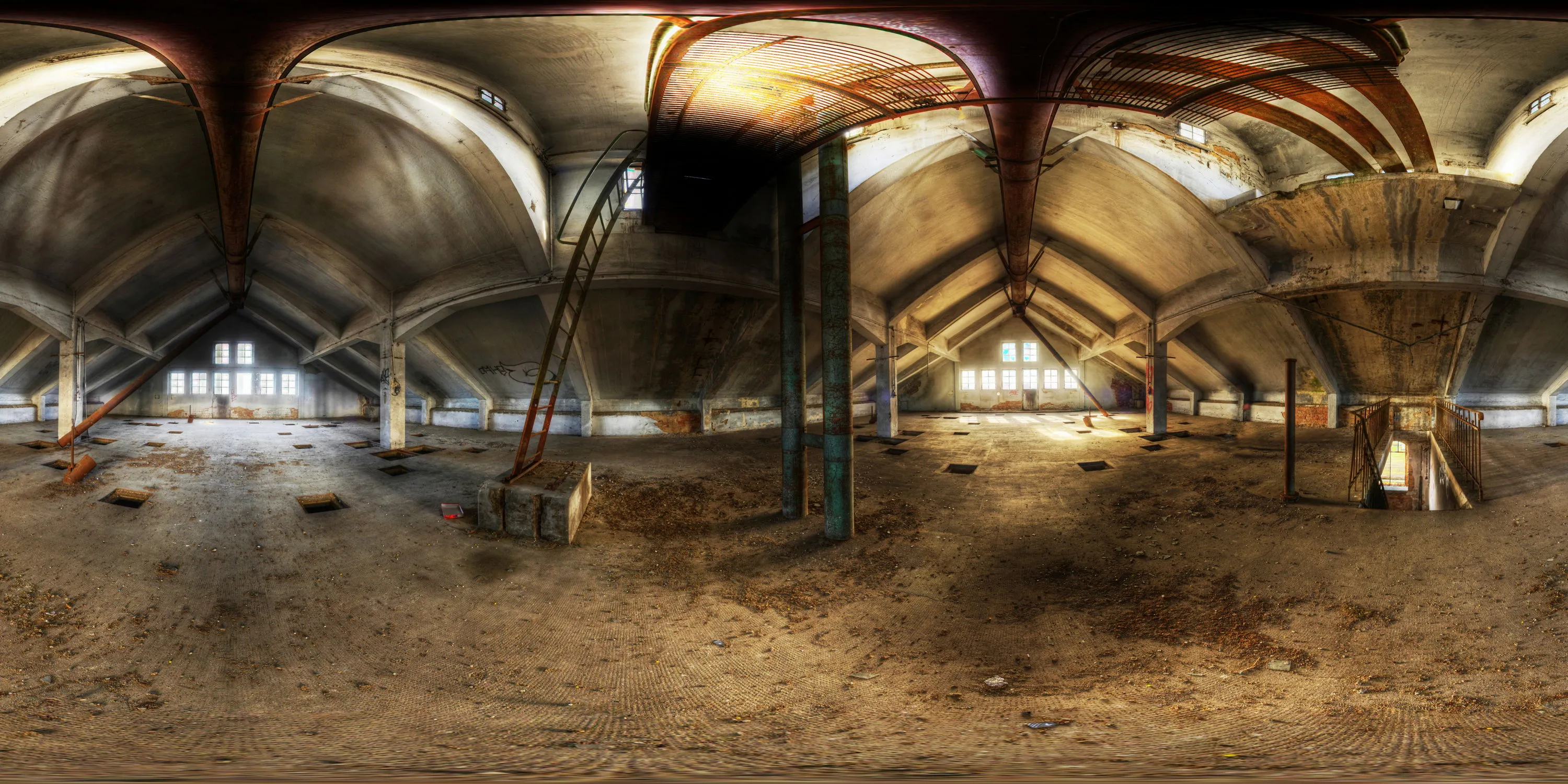 360 Grad Panorama Ansicht: VEB Malzfabrik Niedersedlitz in HDR - Panoramen