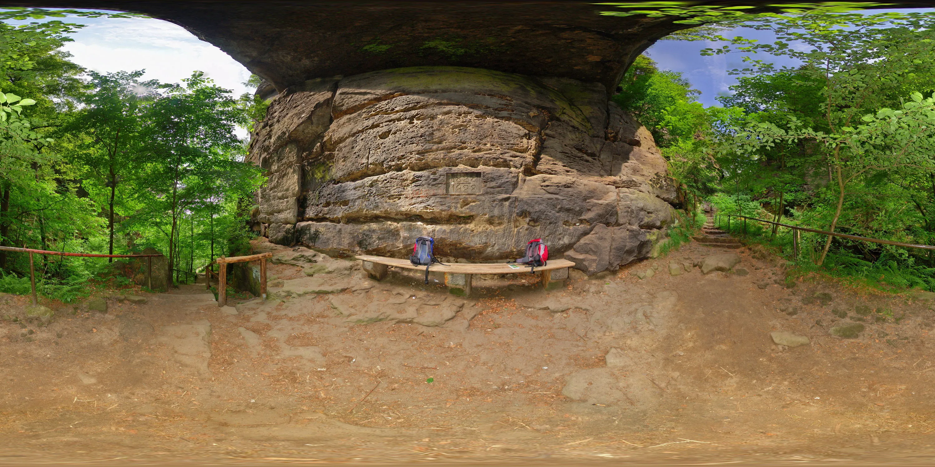 360 Grad Panorama Ansicht: Amselgrund in Sächsische Schweiz