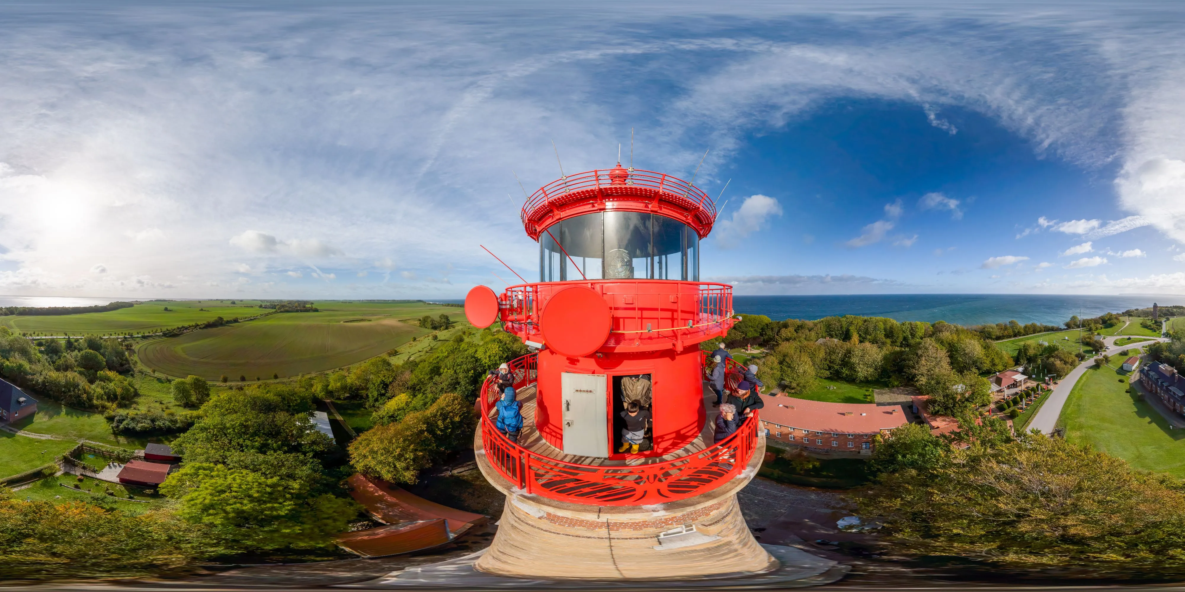 360° Panorama Ansicht: Leuchtfeuer - Südostaussicht