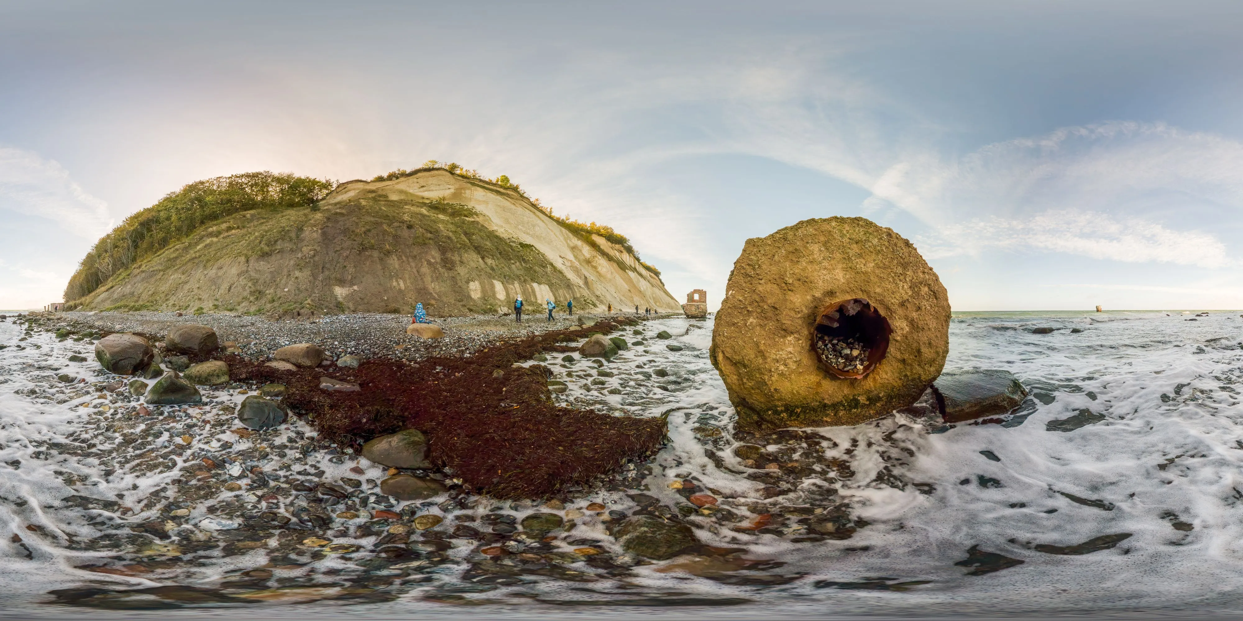 360° Panorama Ansicht: Ruine des alten Pegelturmes