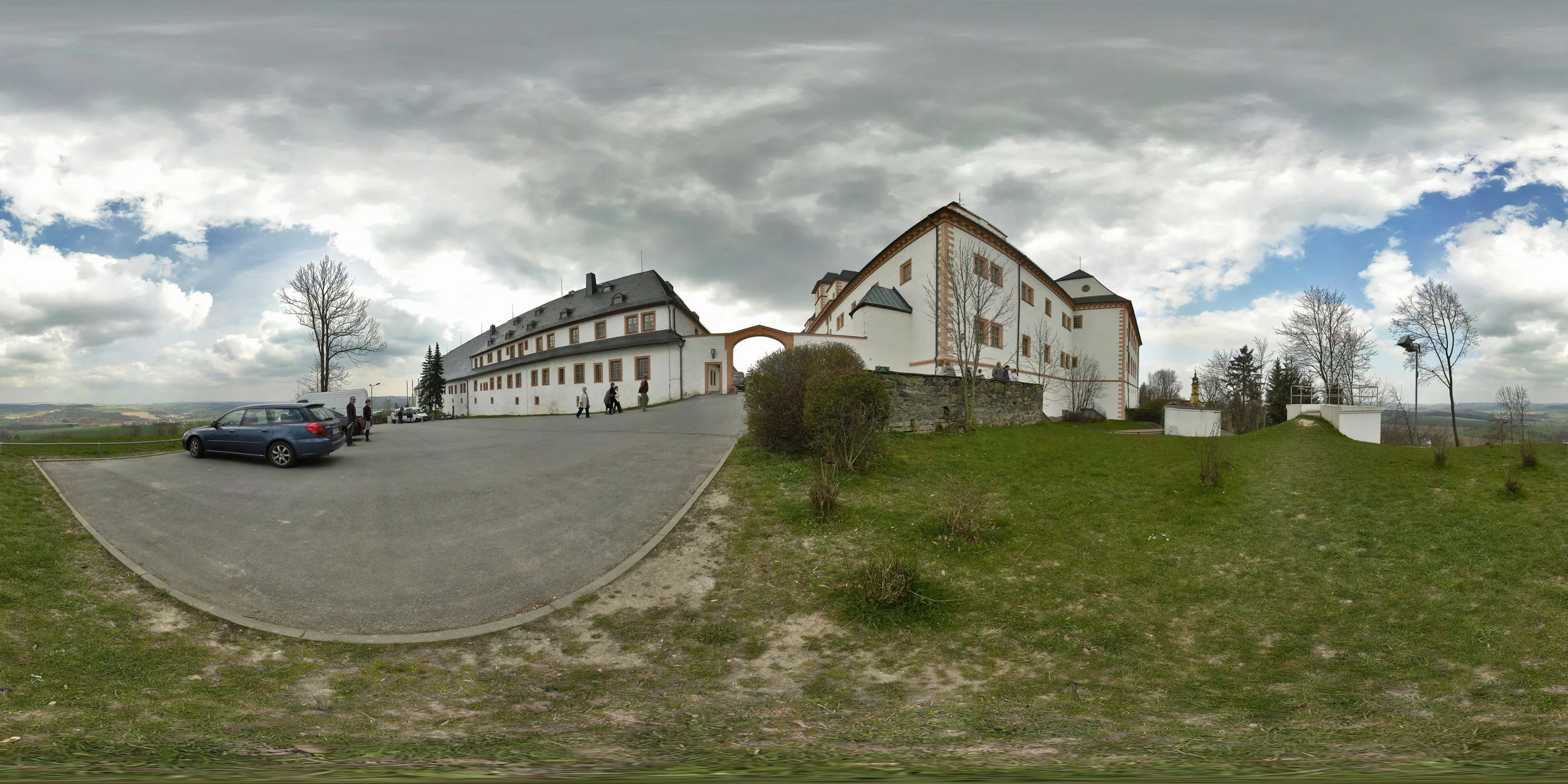 360 Grad Panorama Ansicht: Schloß Augustusburg in Sachsen