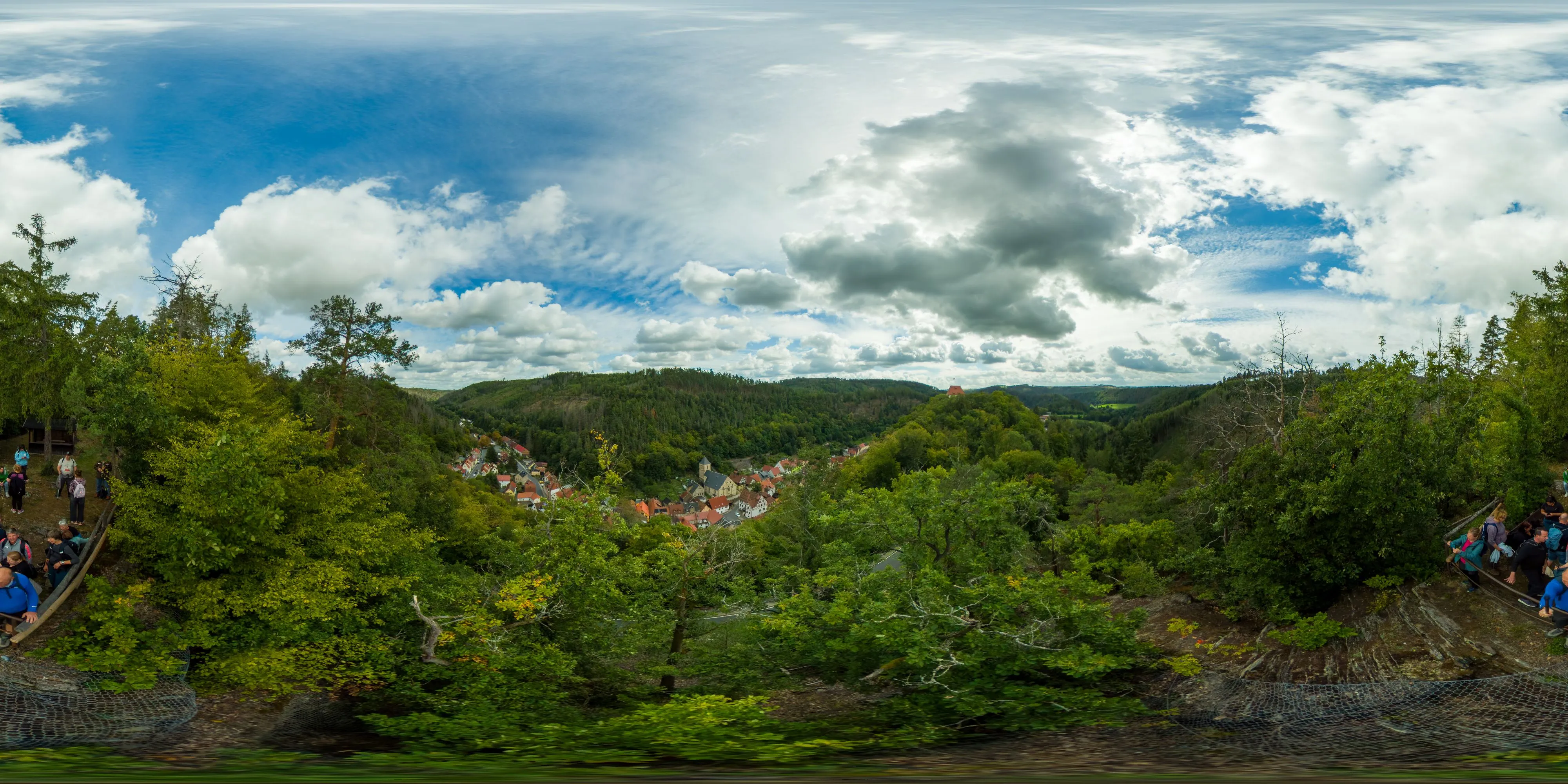 360 Grad Panorama Ansicht: Aussichtspunkt Ziegenrück in Ziegenrück