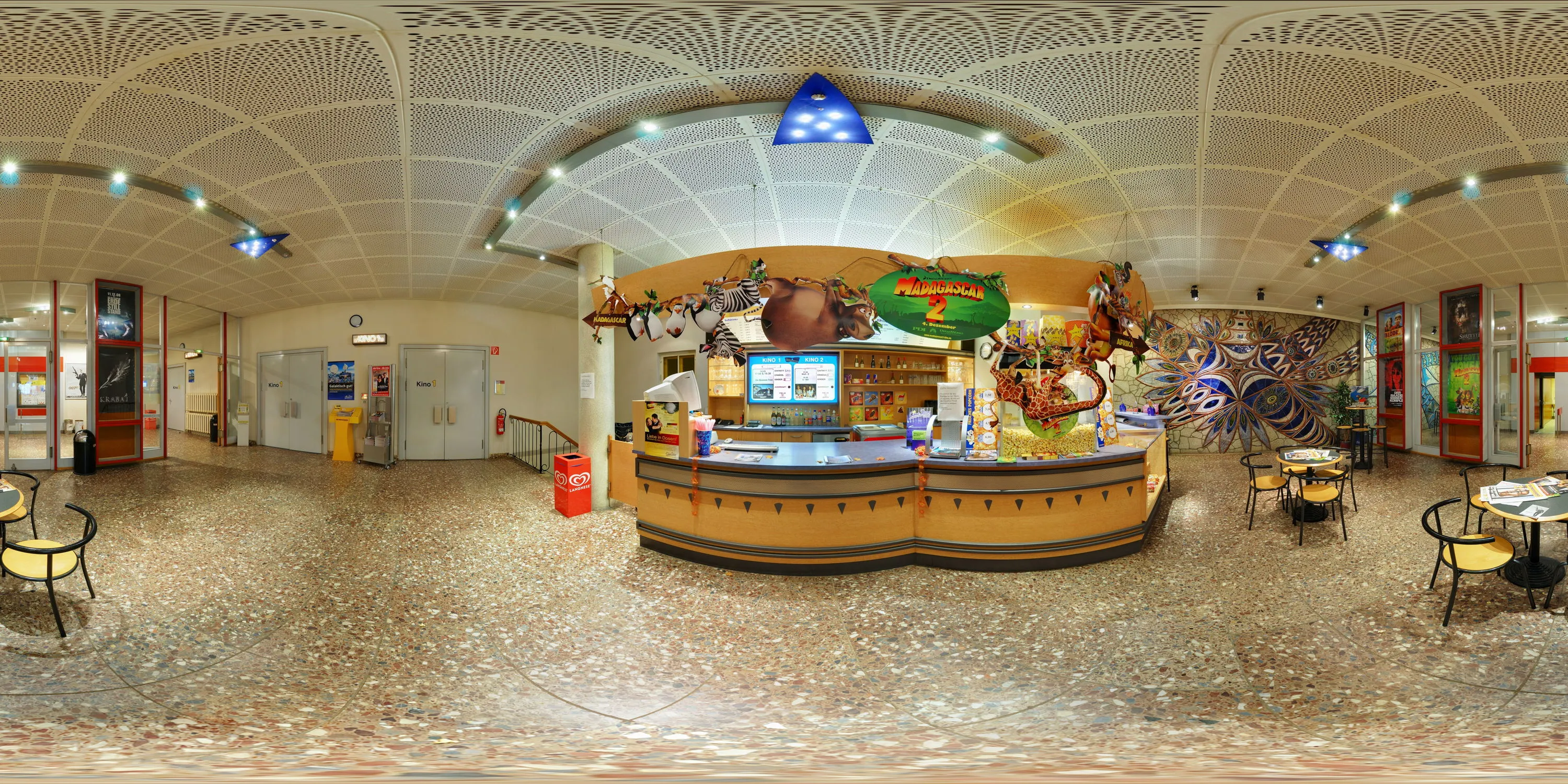 360 Grad Panorama Ansicht: Foyer in Volkslichtspiele Bischofswerda
