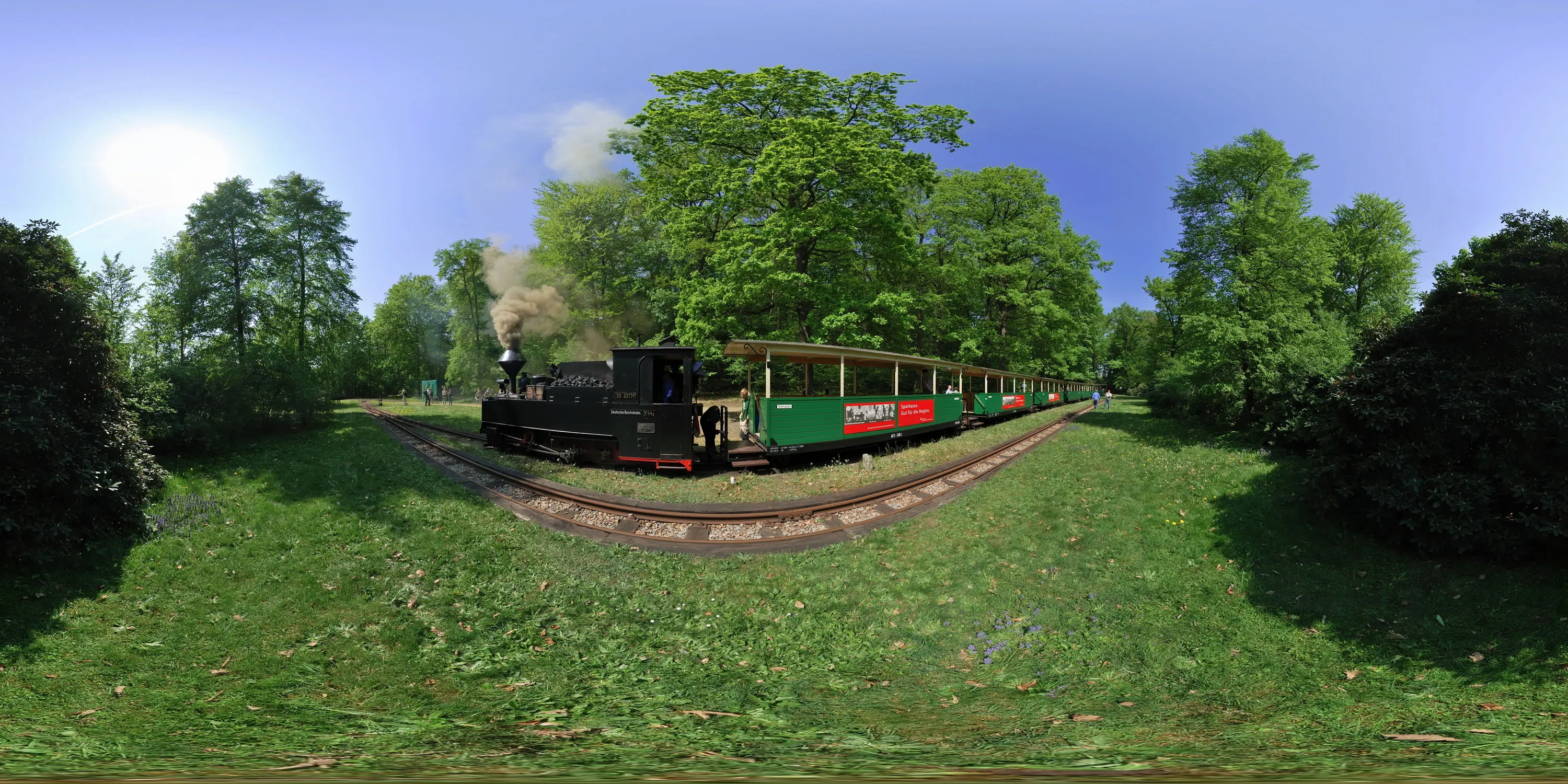 360 Grad Panorama Ansicht: Waldeisenbahn Muskau in Bad Muskau
