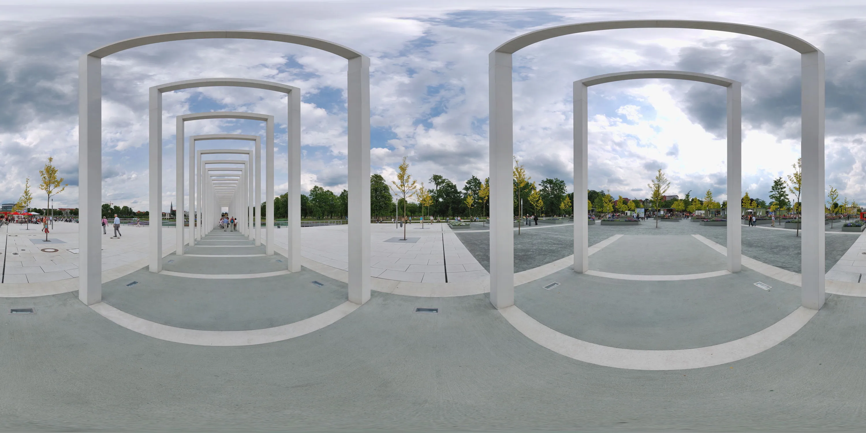 360 Grad Panorama Ansicht: Garten des 21. Jahrhunderts 1 in Bundesgartenschau 2009