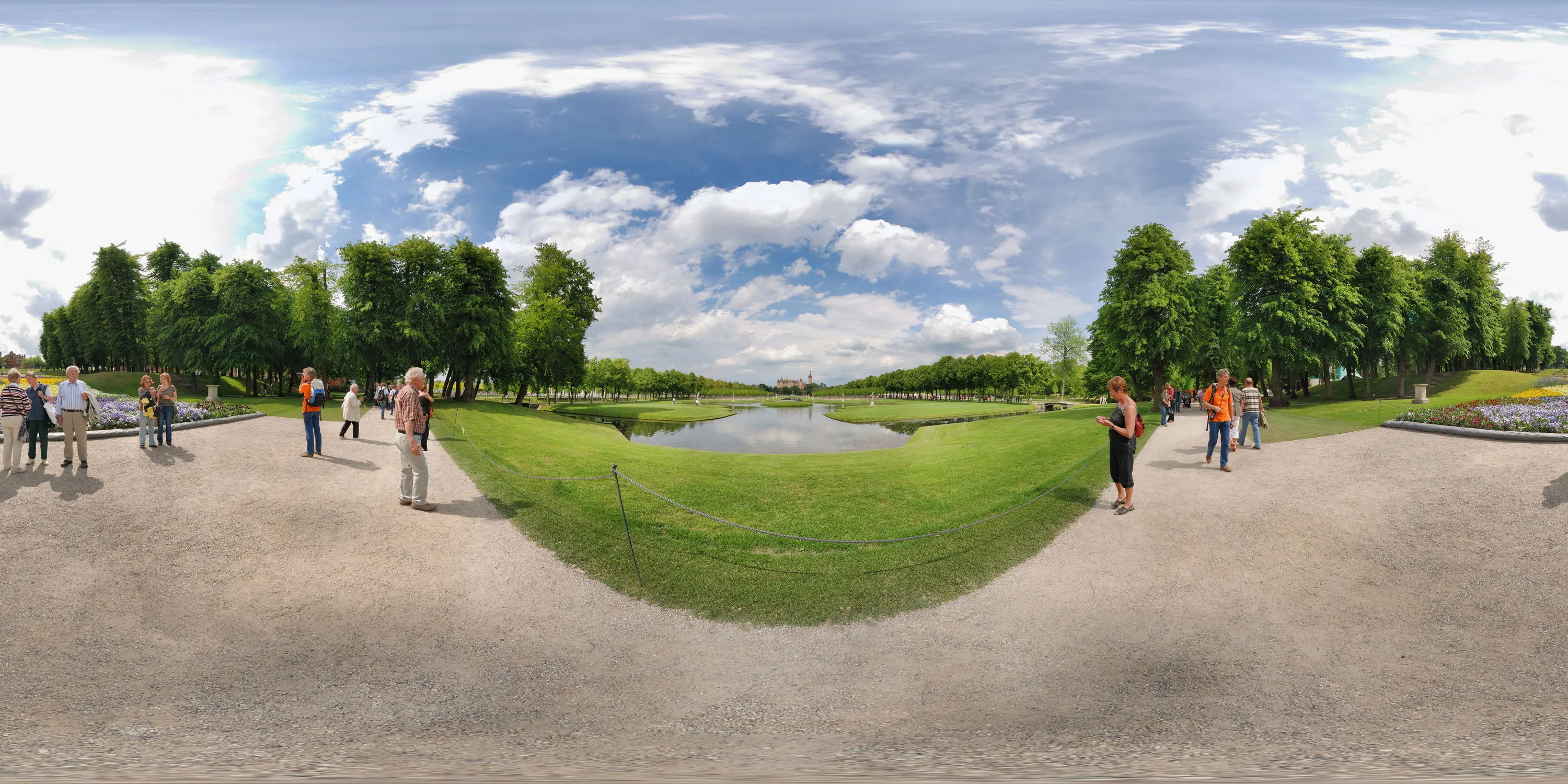 360 Grad Panorama Ansicht: Blumenkaskade in Bundesgartenschau 2009