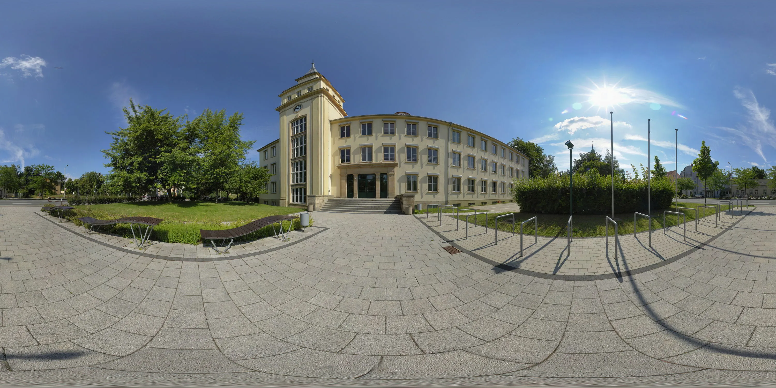 360 Grad Panorama Ansicht: Berufsakademie Bautzen in Sommer 08