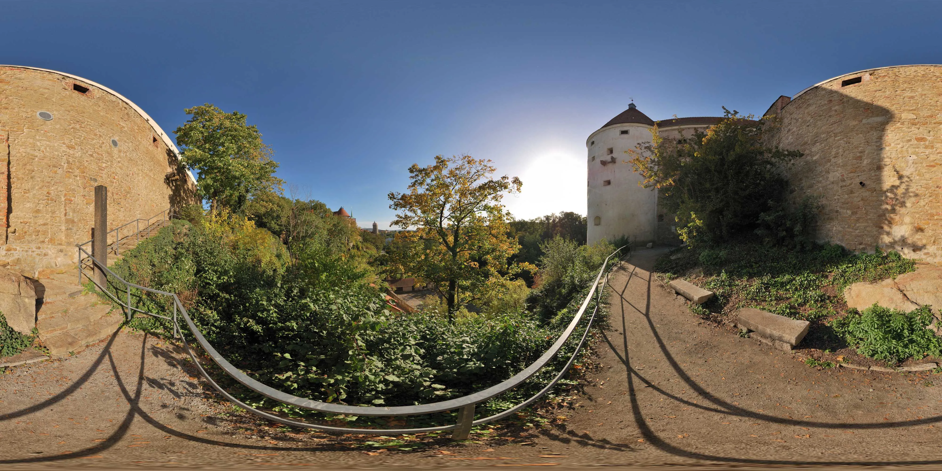 360 Grad Panorama Ansicht: Burgwasserturm 4 in Herbst 09
