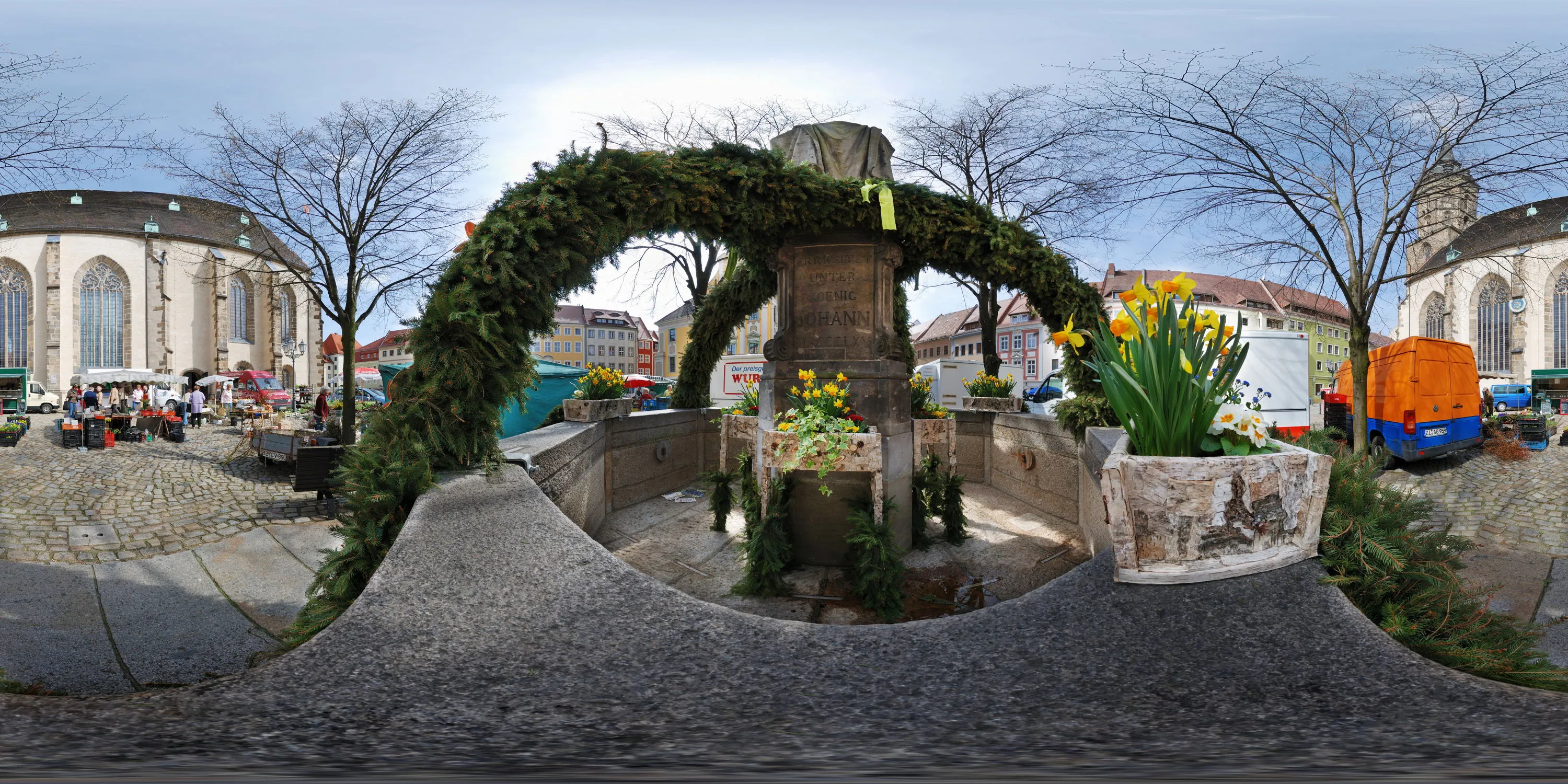 360 Grad Panorama Ansicht: Osterbrunnen 2009 in Ostern 2009