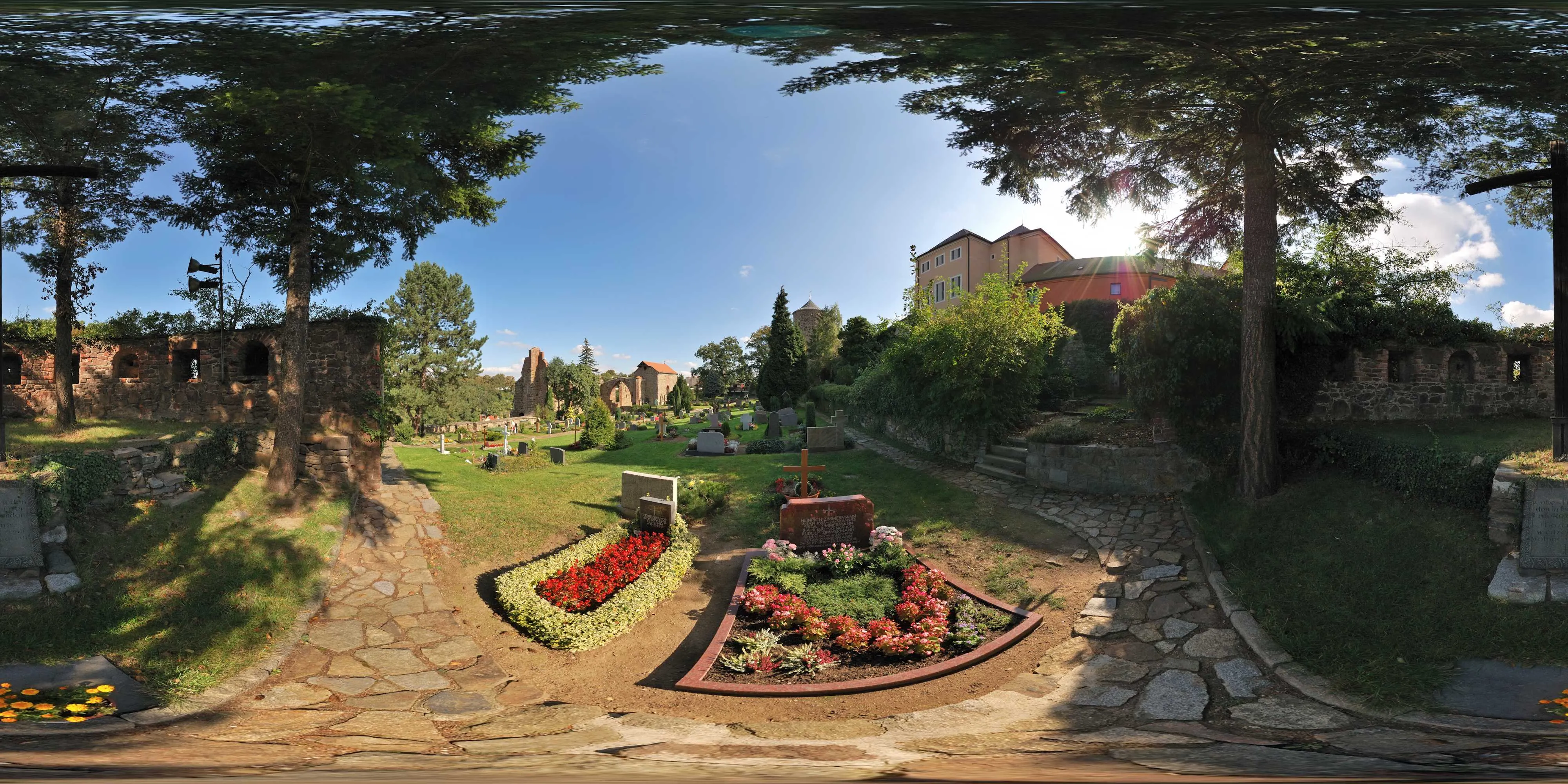 360 Grad Panorama Ansicht: Pulverturm in Herbst 09