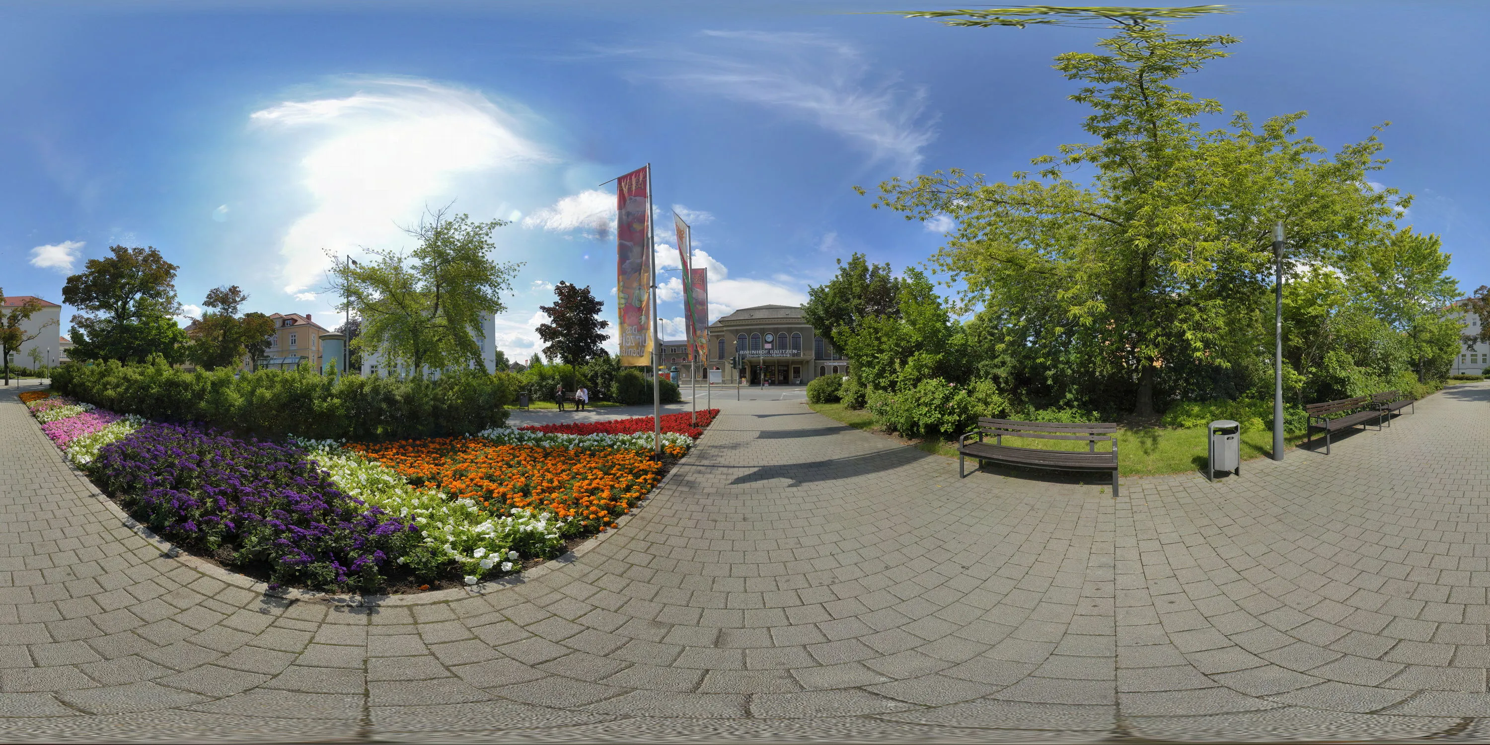 360 Grad Panorama Ansicht: Rathenauplatz in Sommer 08