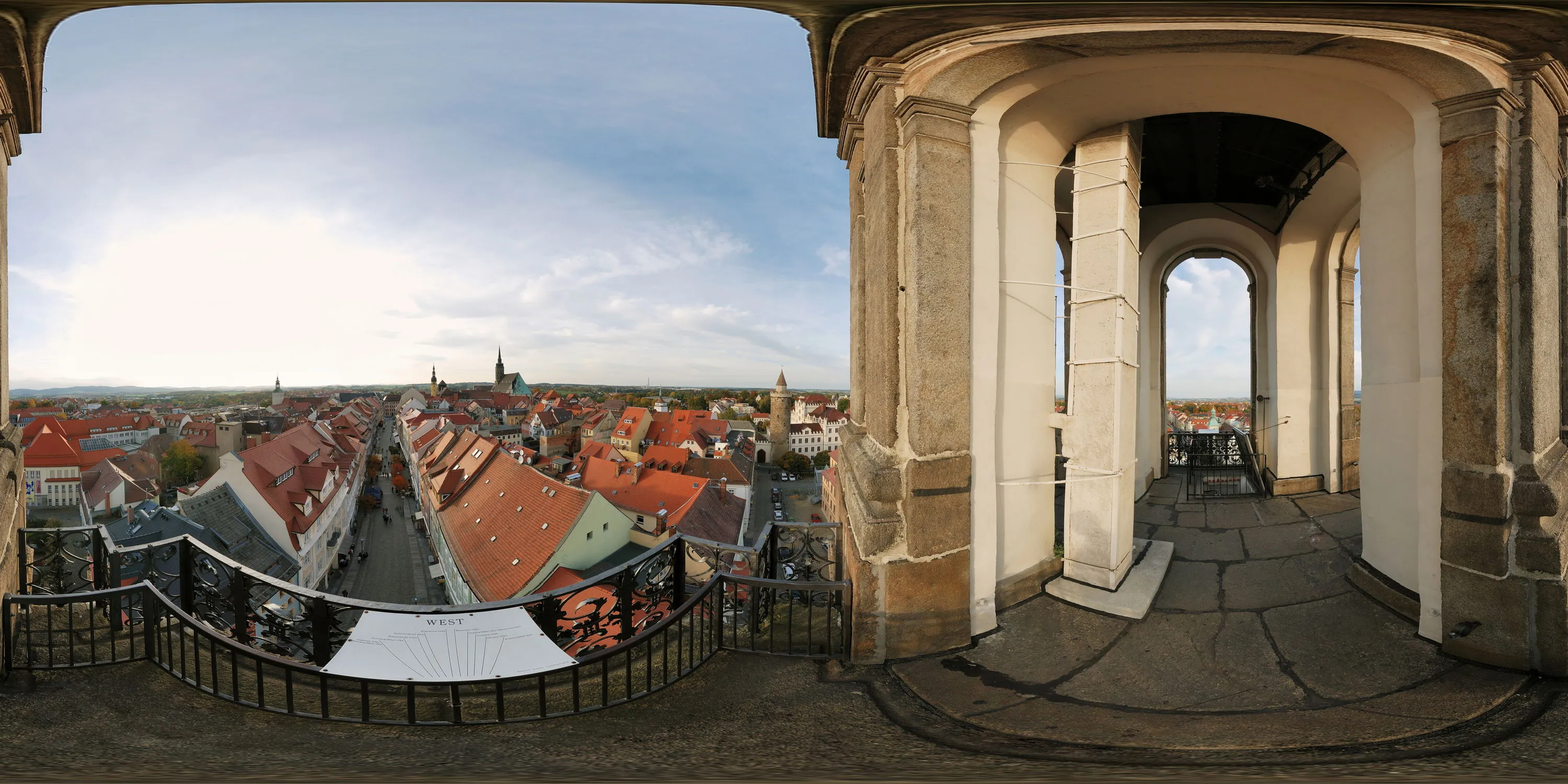 360 Grad Panorama Ansicht: Reichenturm in Herbst 08