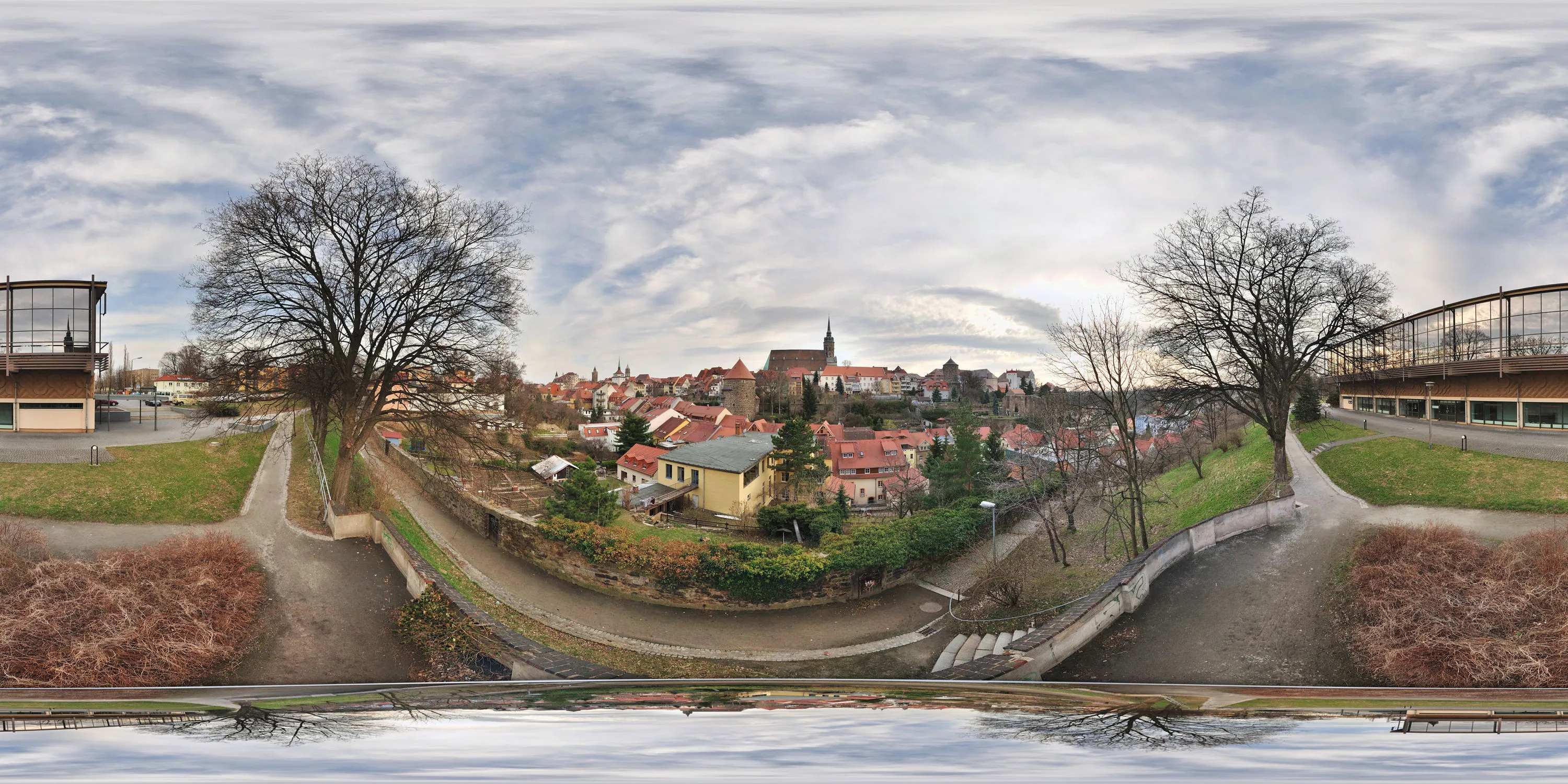 360 Grad Panorama Ansicht: Blick vom Schützenplatz in Winter 09/10