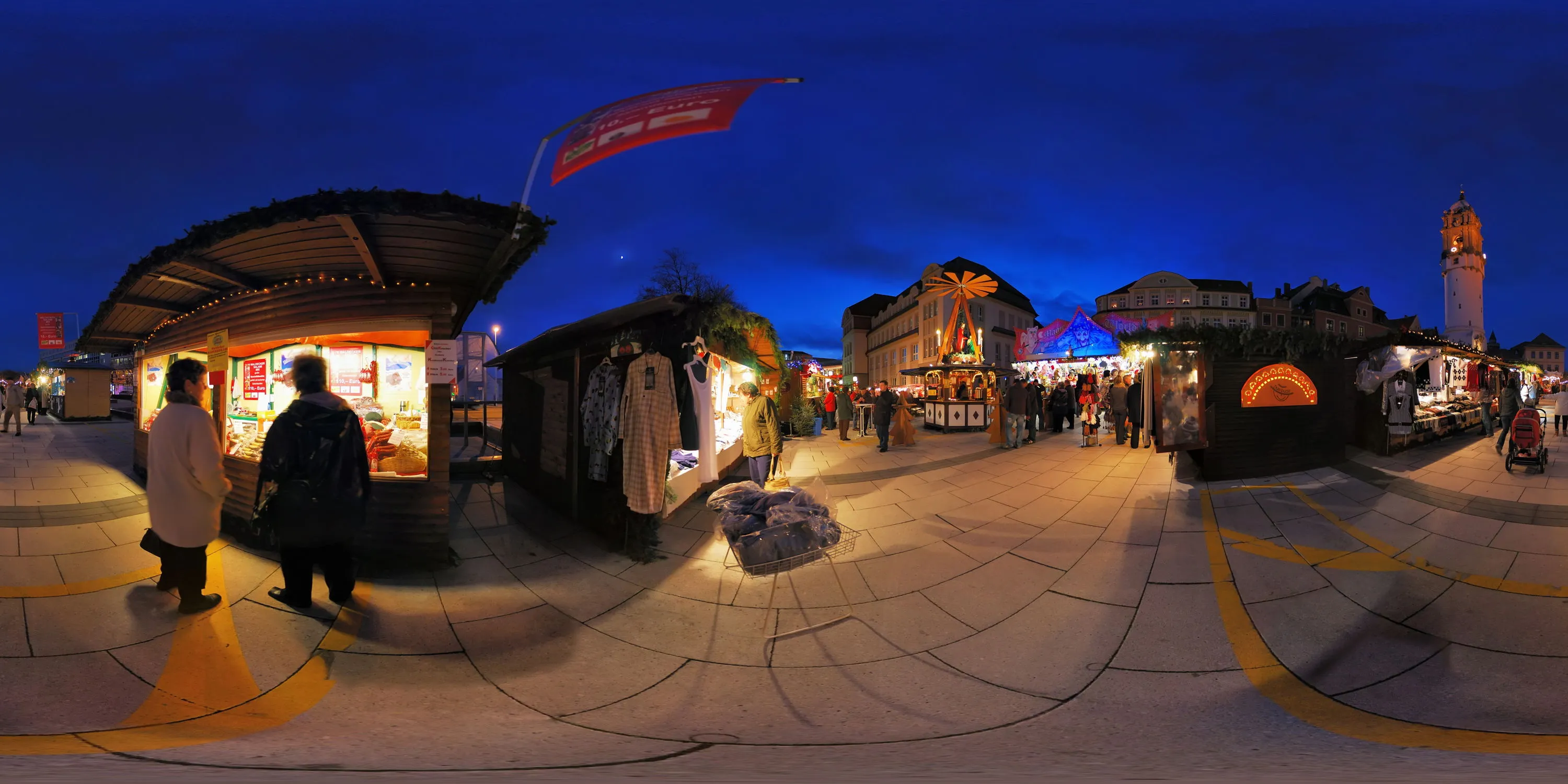 360 Grad Panorama Ansicht: 624. Bautzener Weihnachtsmarkt in Veranstaltungen