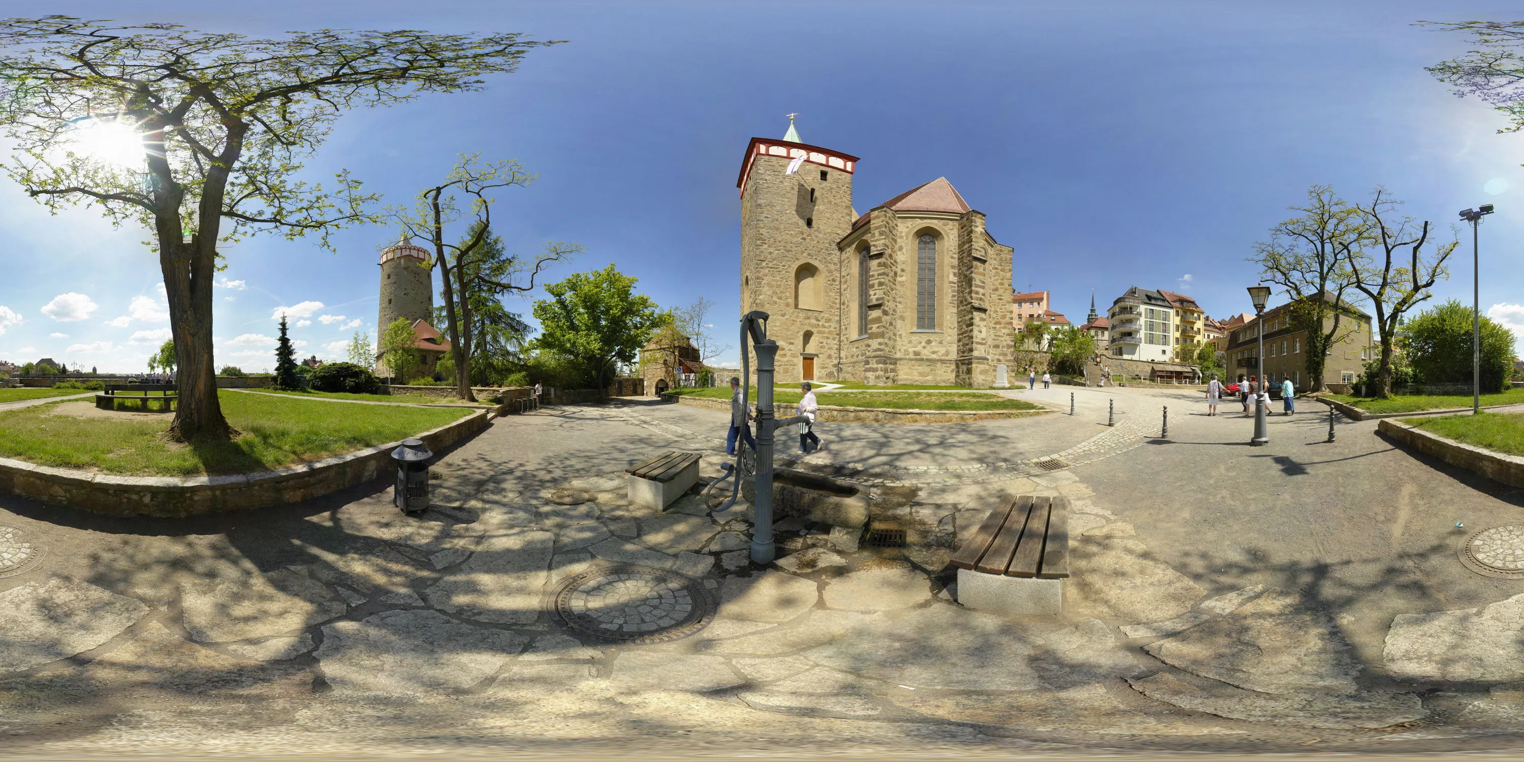 360 Grad Panorama Ansicht: Wendischer Kirchhof in Frühling 08