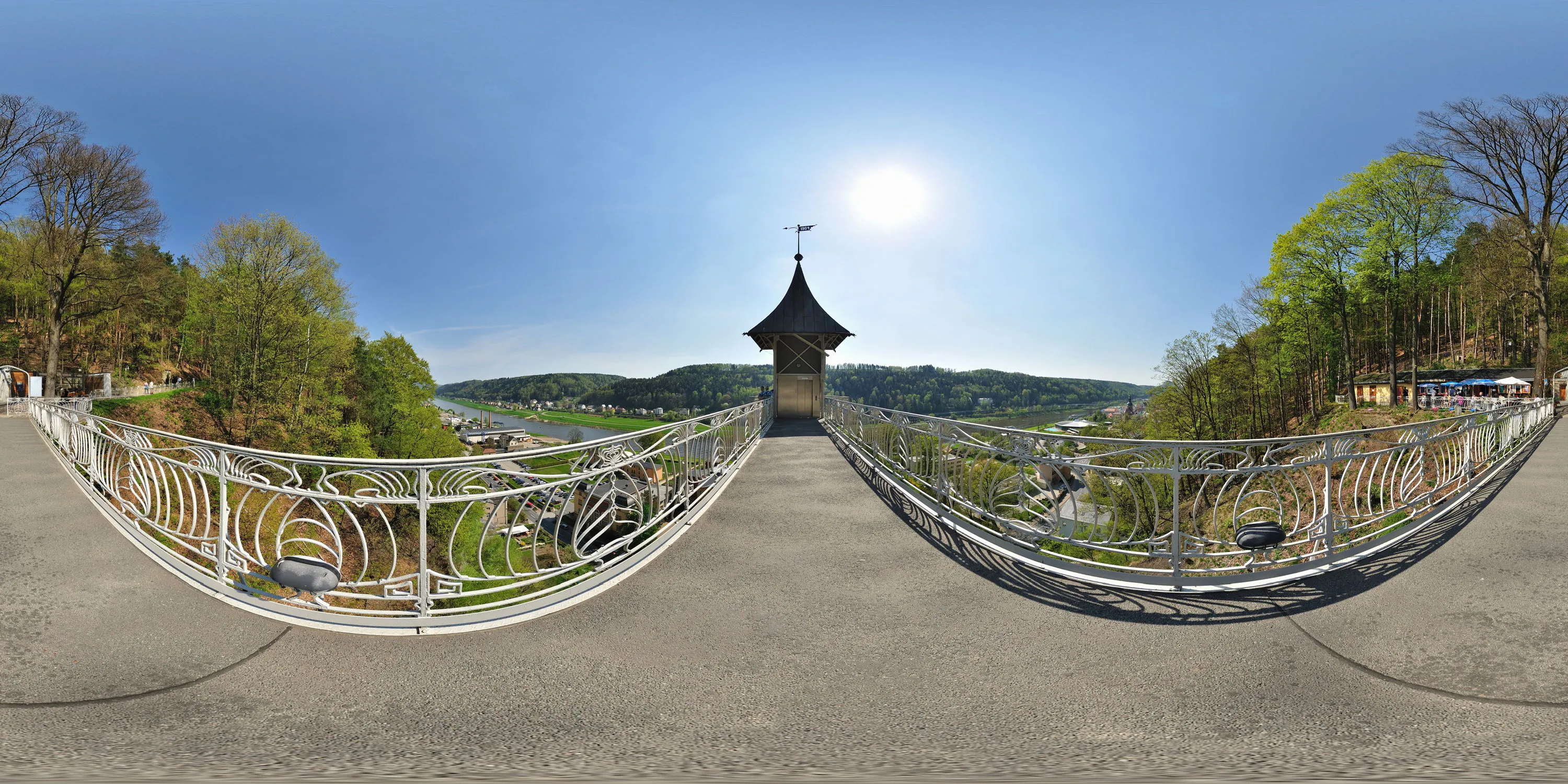 360 Grad Panorama Ansicht: Personenaufzug Bad Schandau 2 in Bad Schandau