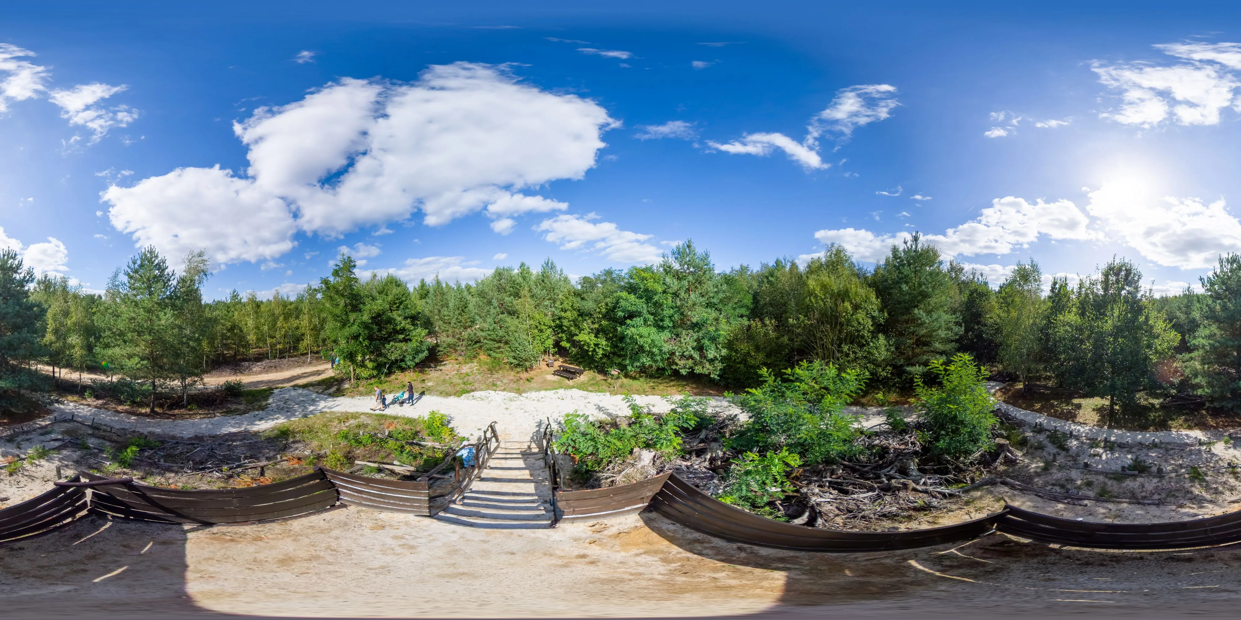 360° Panorama Ansicht: Caminau - Feldherrenhügel
