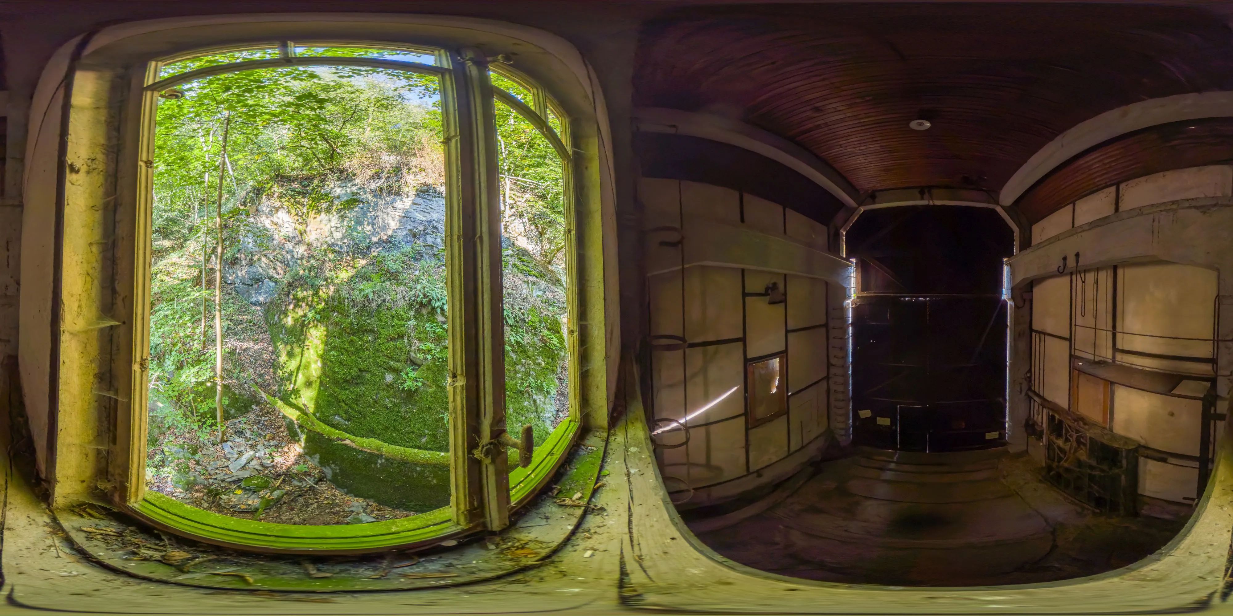 360 Grad Panorama Ansicht: Conrod Einlaufbauwerk - Kranhalle in Ziegenrück