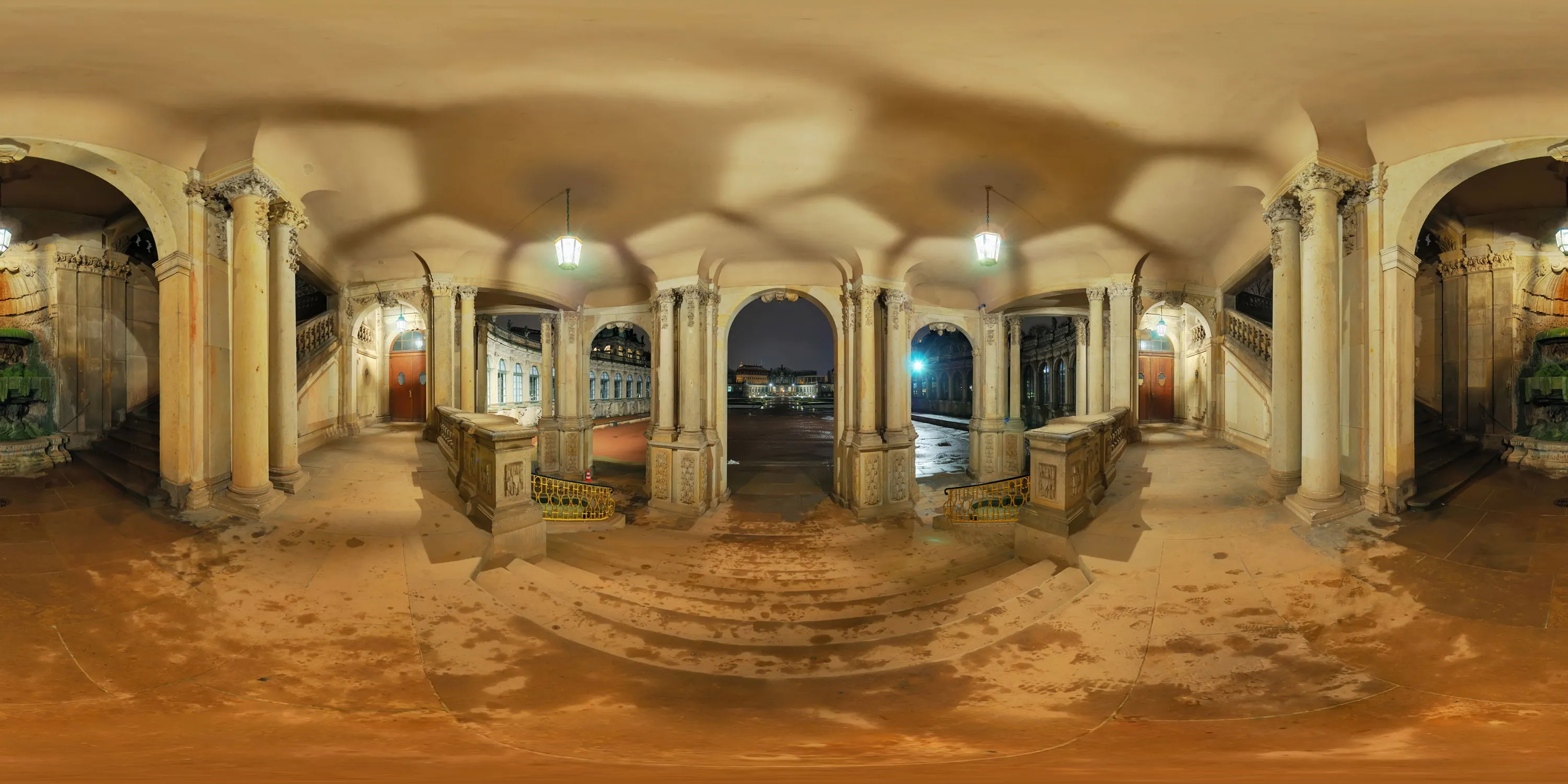 360 Grad Panorama Ansicht: Nordportal in Winter 2008/2009
