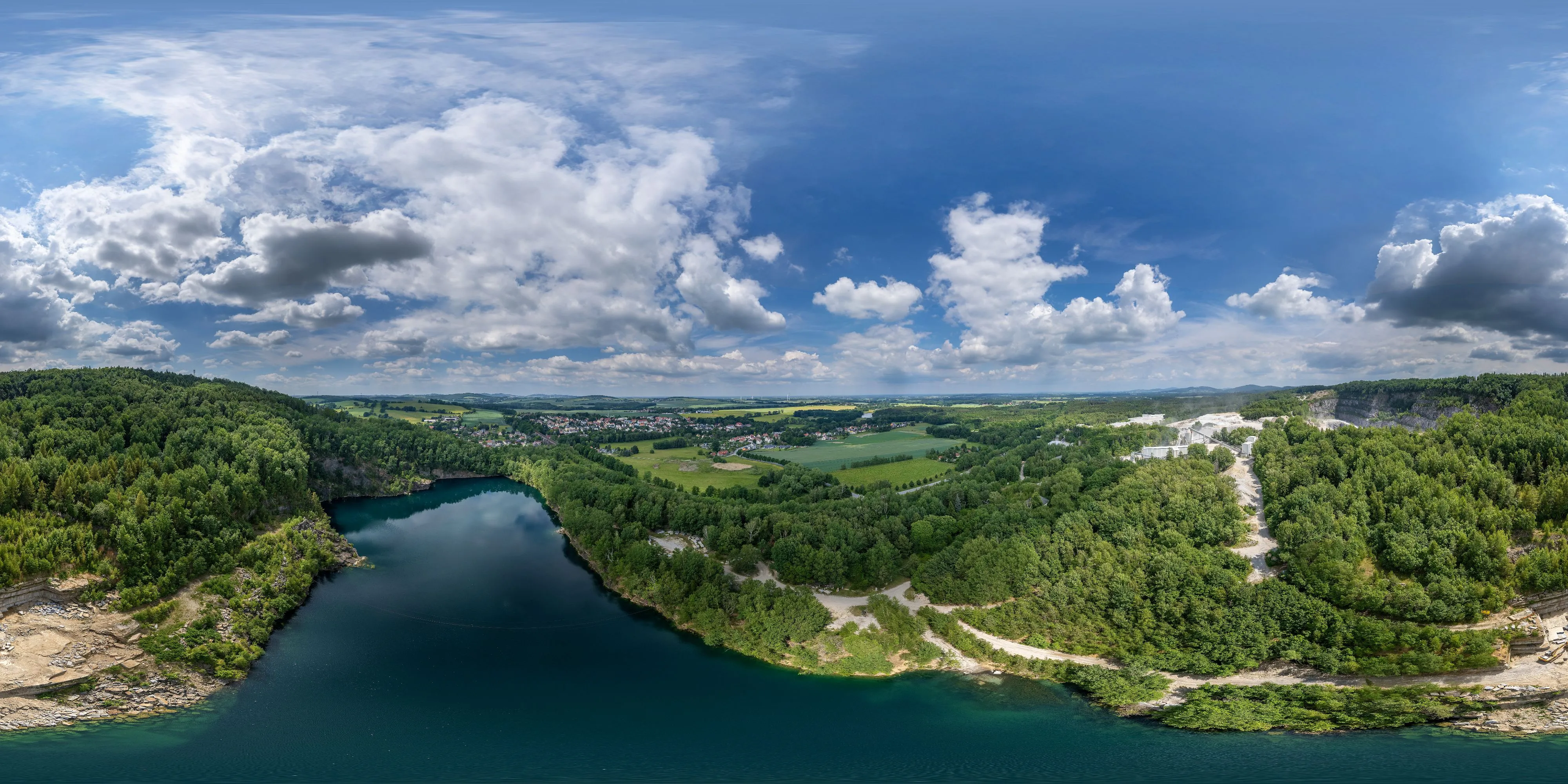 360 Grad Panorama Ansicht: Demitz-Thumitz - Großer Bruch in Oberlausitz