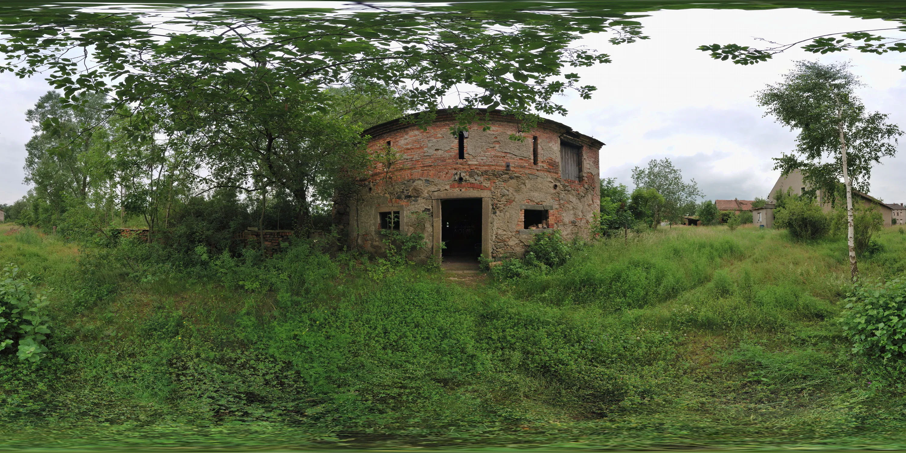 360 Grad Panorama Ansicht: Alter Stall in Deutsch-Ossig