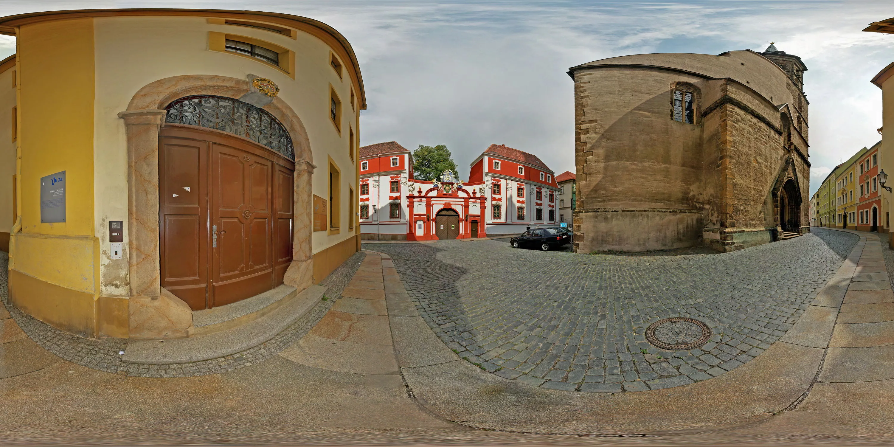 360 Grad Panorama Ansicht: Domstift und Dom in Sommer 06
