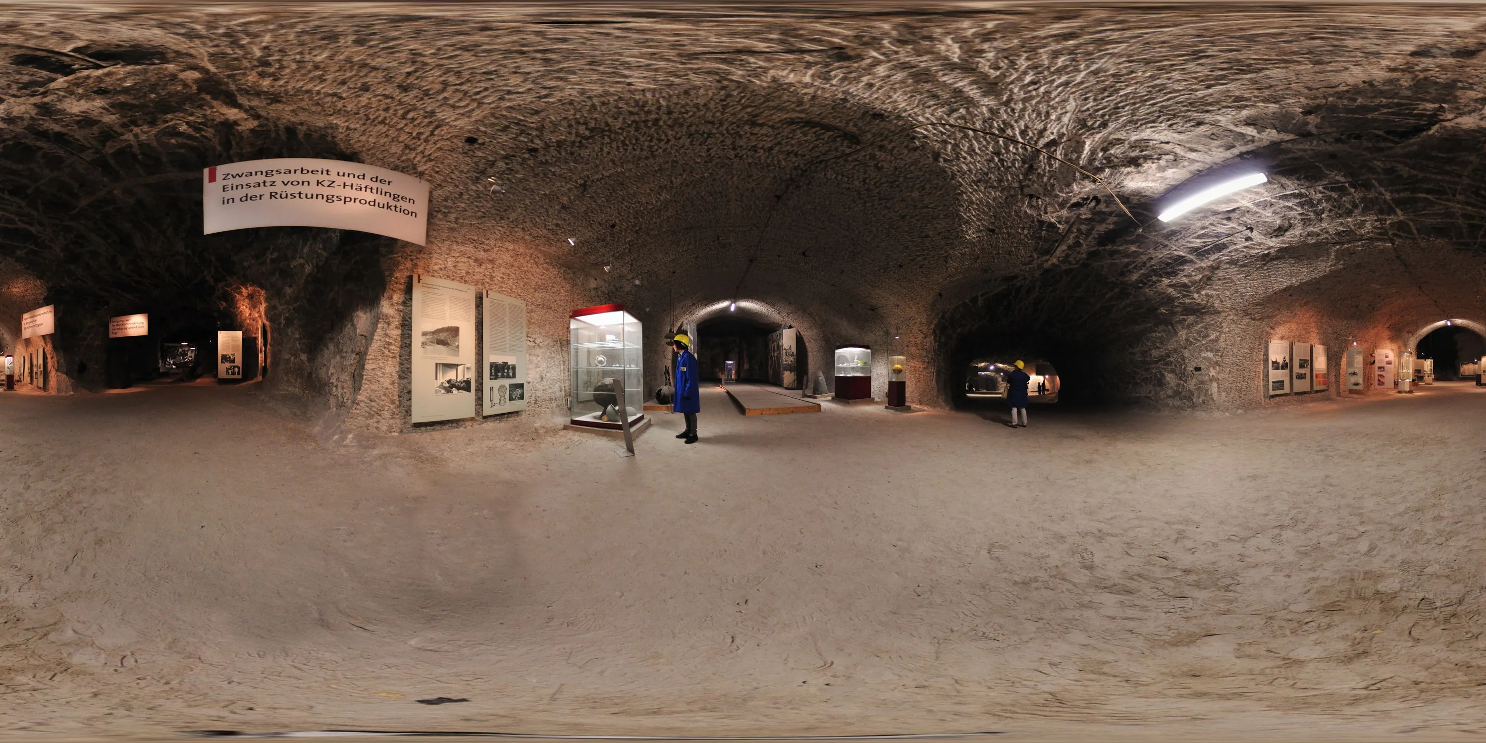 360 Grad Panorama Ansicht: Ausstellung Heeresmunitionsanstalten im Bergwerk in Erlebnisbergwerk Sondershausen