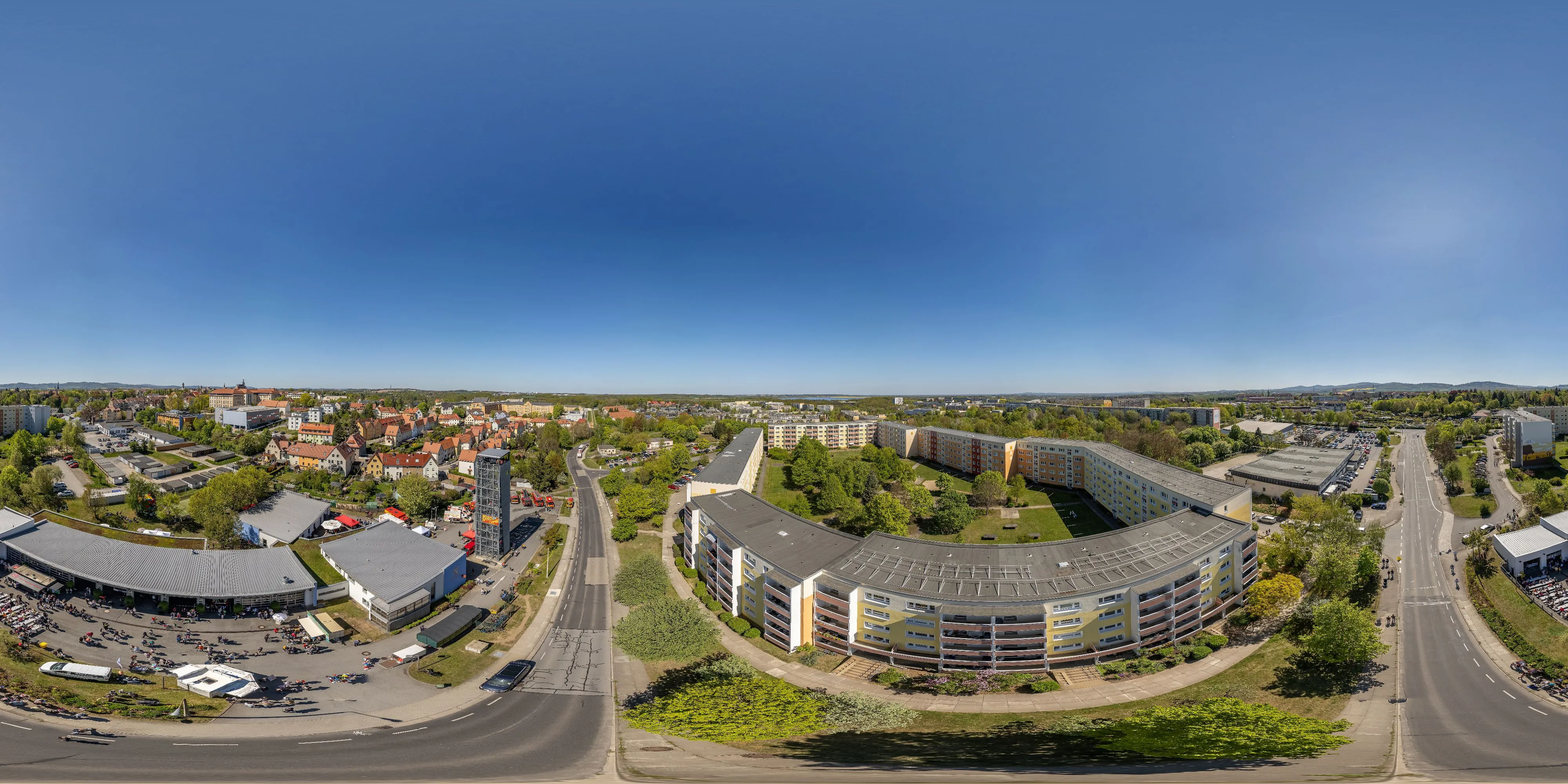 360 Grad Panorama Ansicht: Feuerwache Bautzen Mitte in Tag der offenen Tür Feuerwehr Bautzen 2026