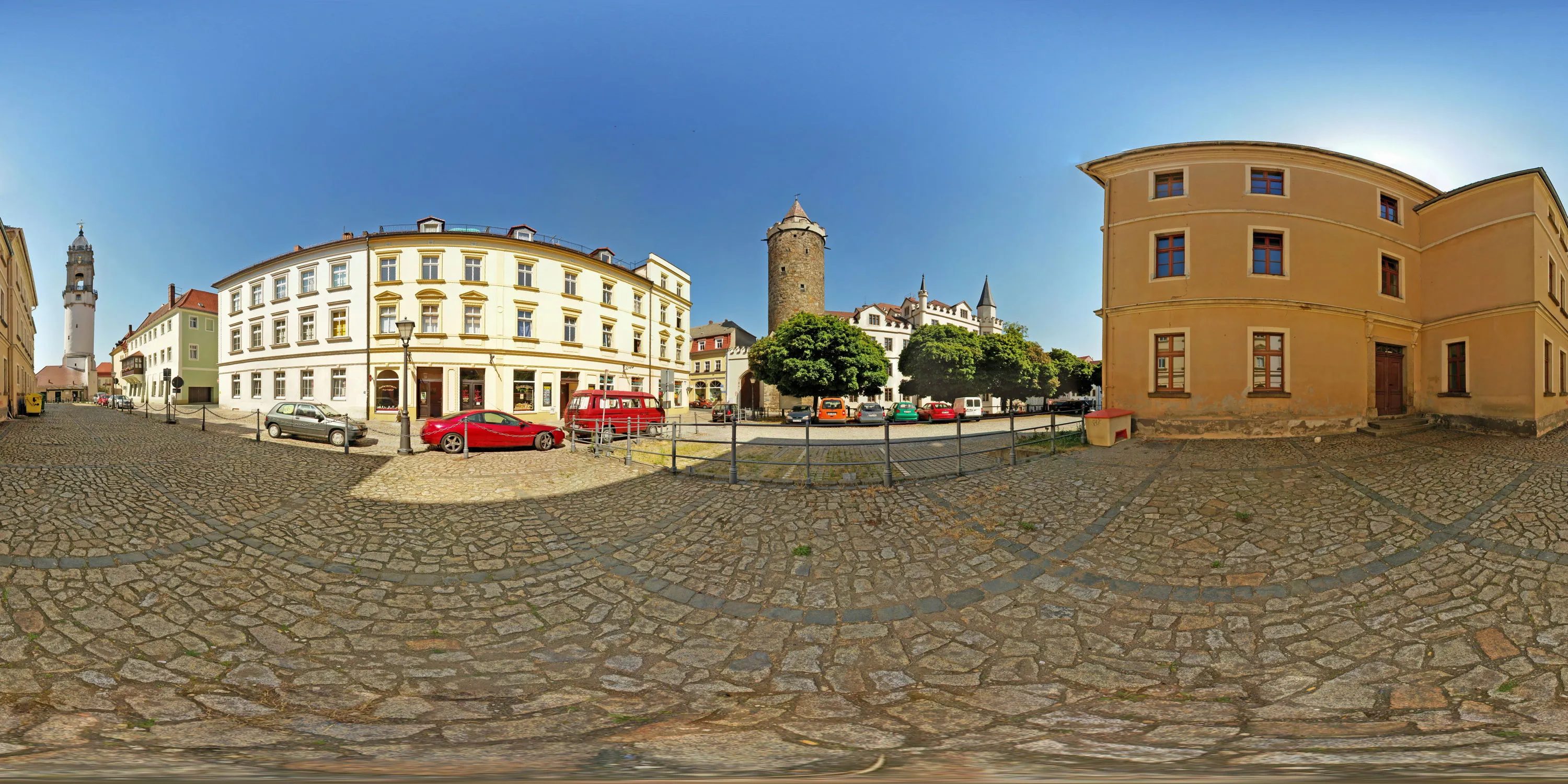 360 Grad Panorama Ansicht: Finanzamt in Sommer 06