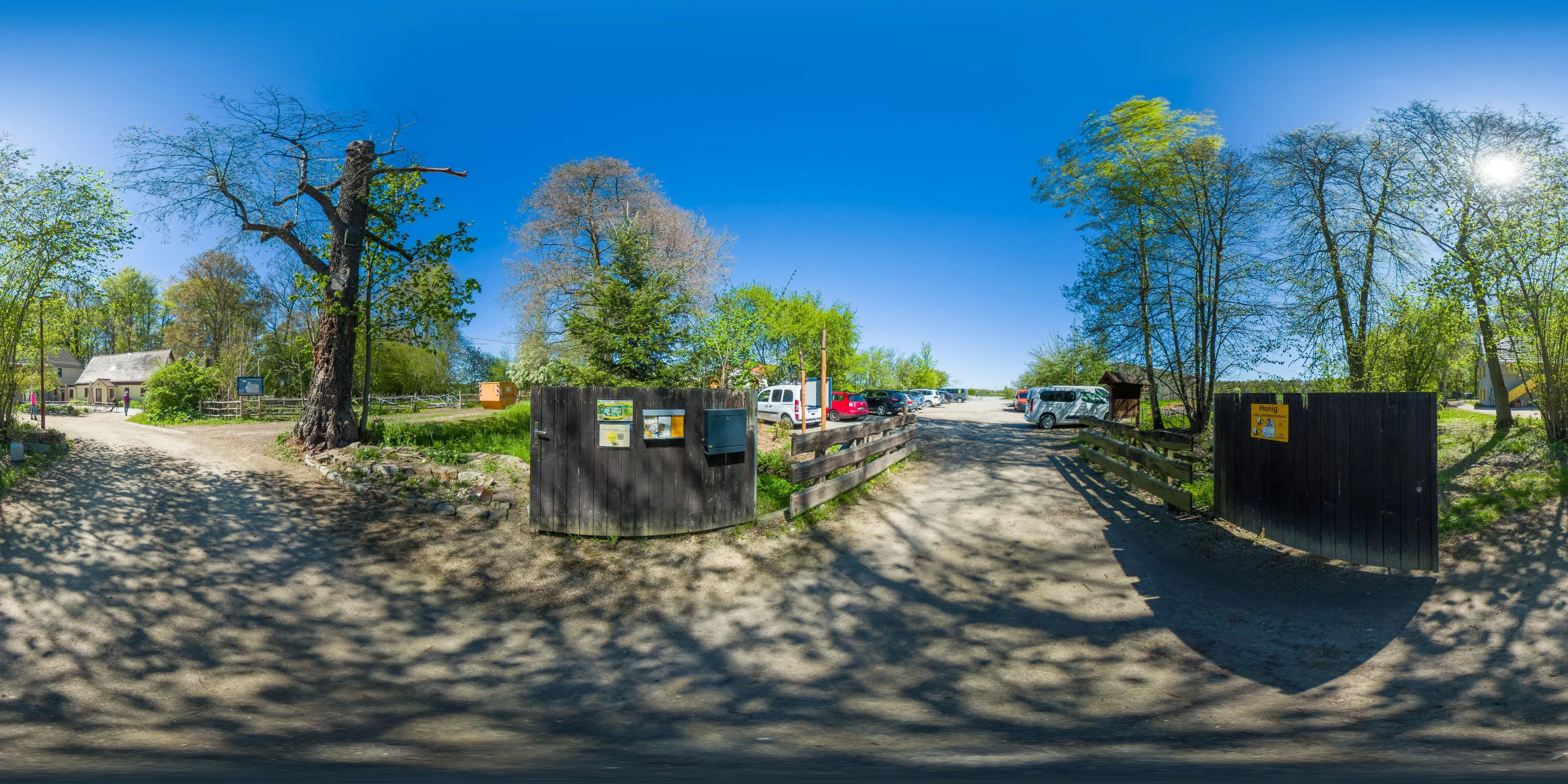 360 Grad Panorama Ansicht: Umweltbildungszentrum Fischereihof Kleinholscha - Eingang in Oberlausitz