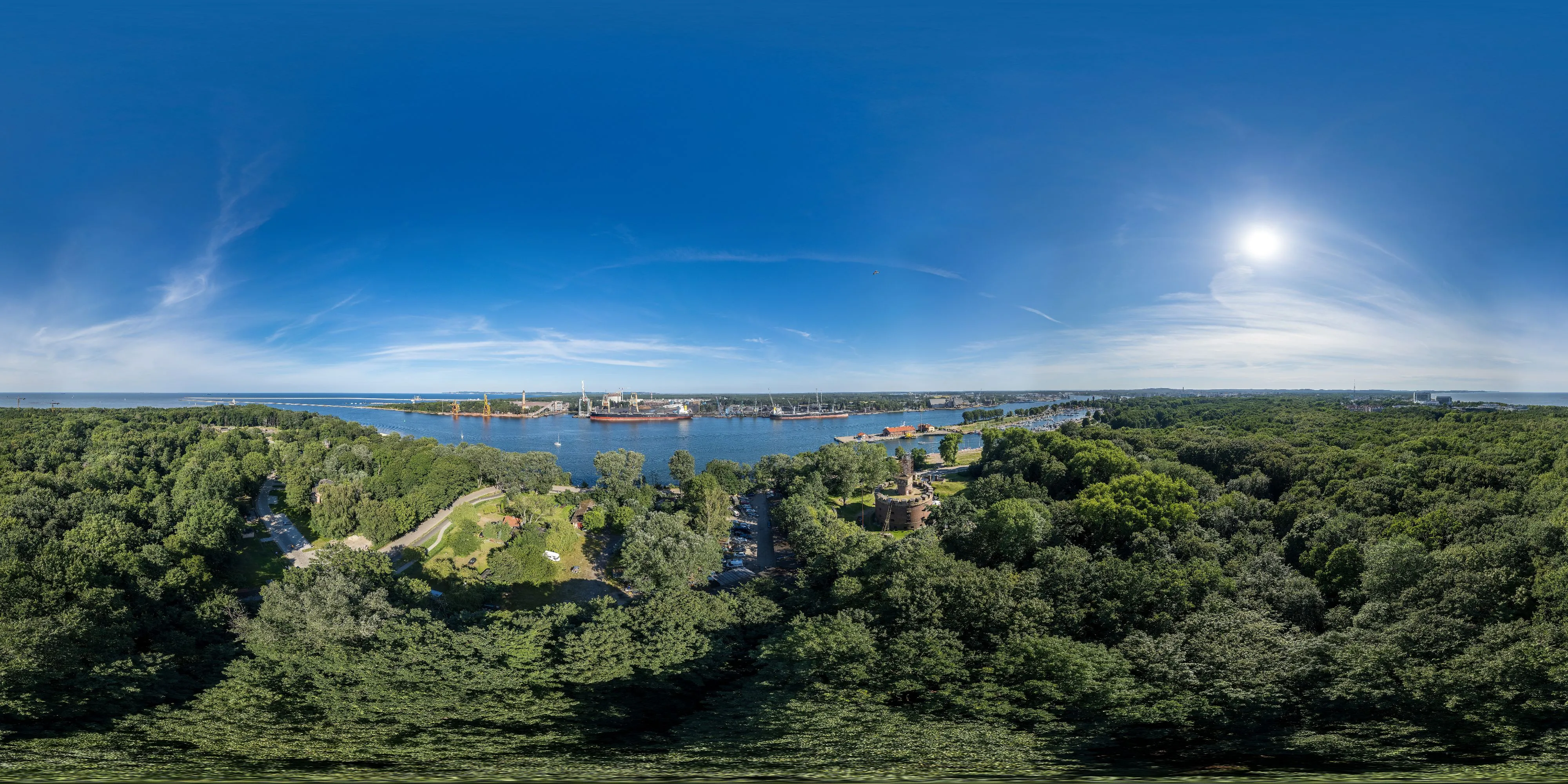 360 Grad Panorama Ansicht: Engelsburg - Fort Aniola in Polen