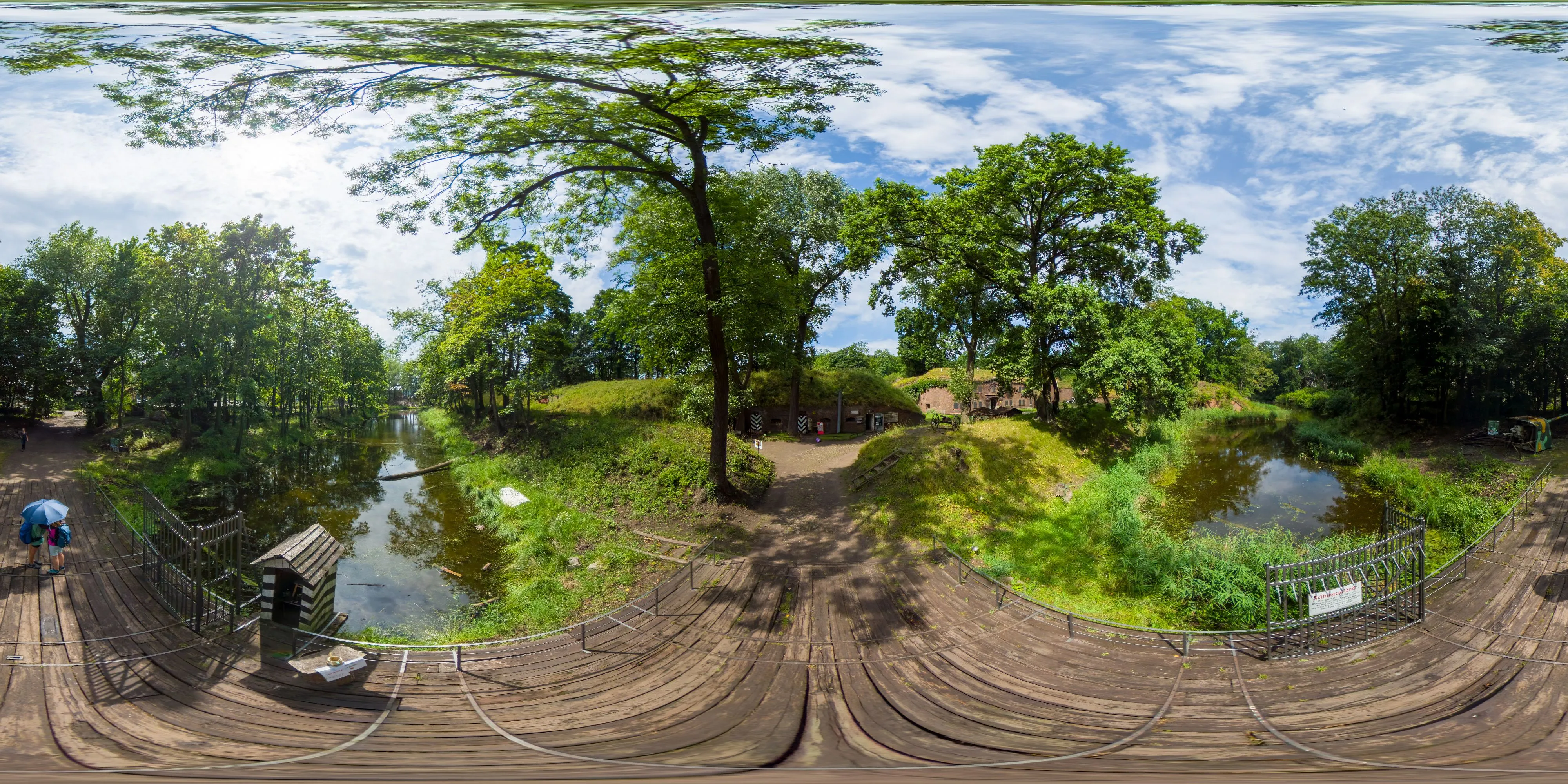 360° Panorama Ansicht: Eingang zum Fort Gerhard