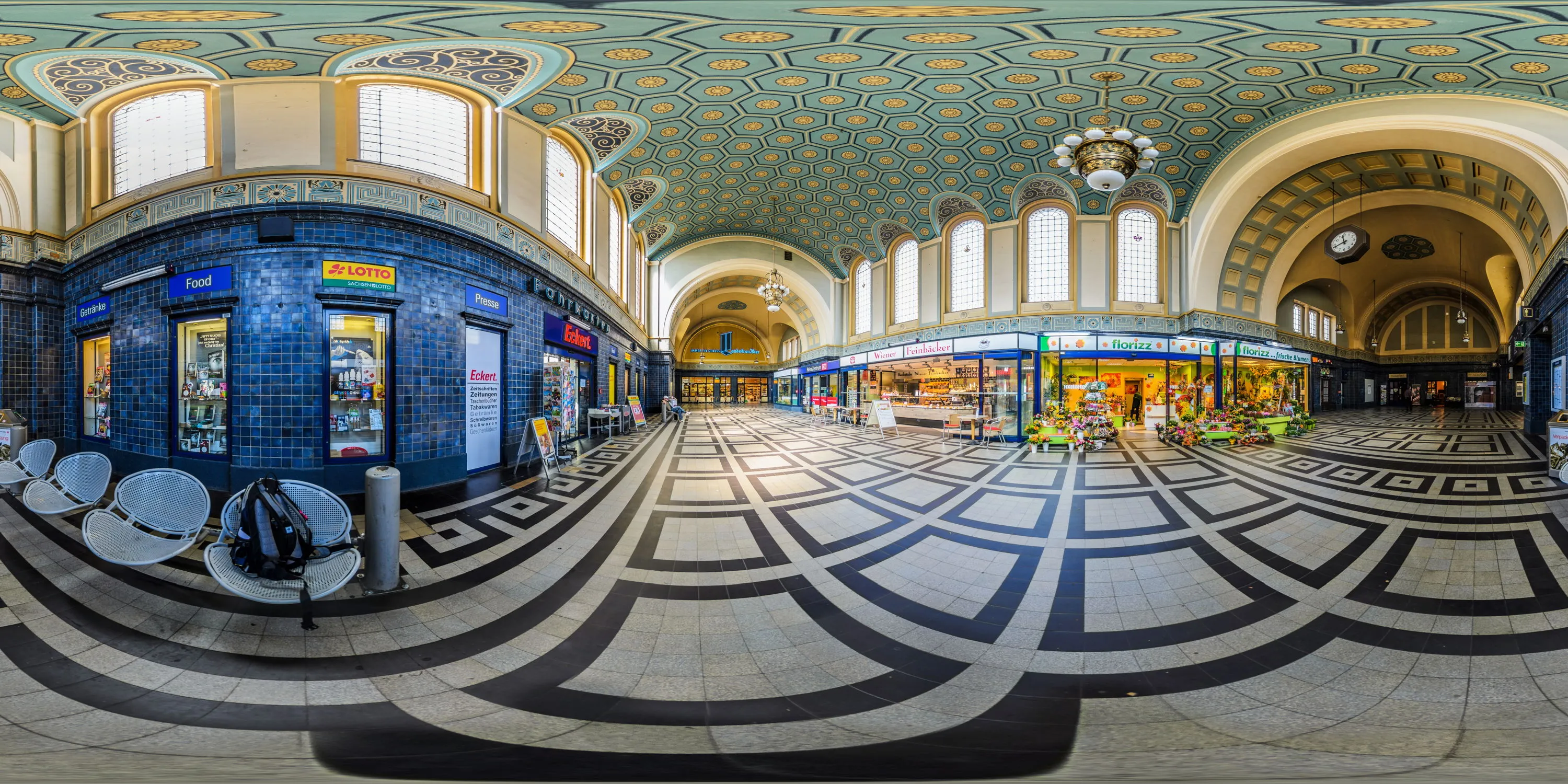 360 Grad Panorama Ansicht: Bahnhof in Görlitz