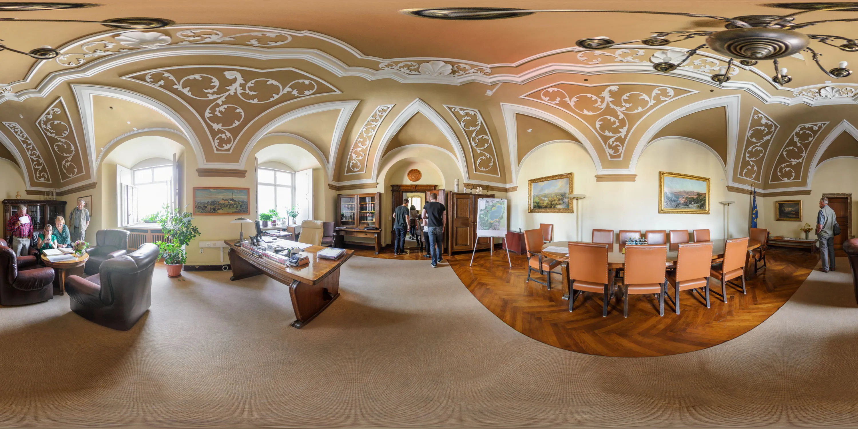 360 Grad Panorama Ansicht: Rathaus - Bürgermeisterzimmer in Görlitz