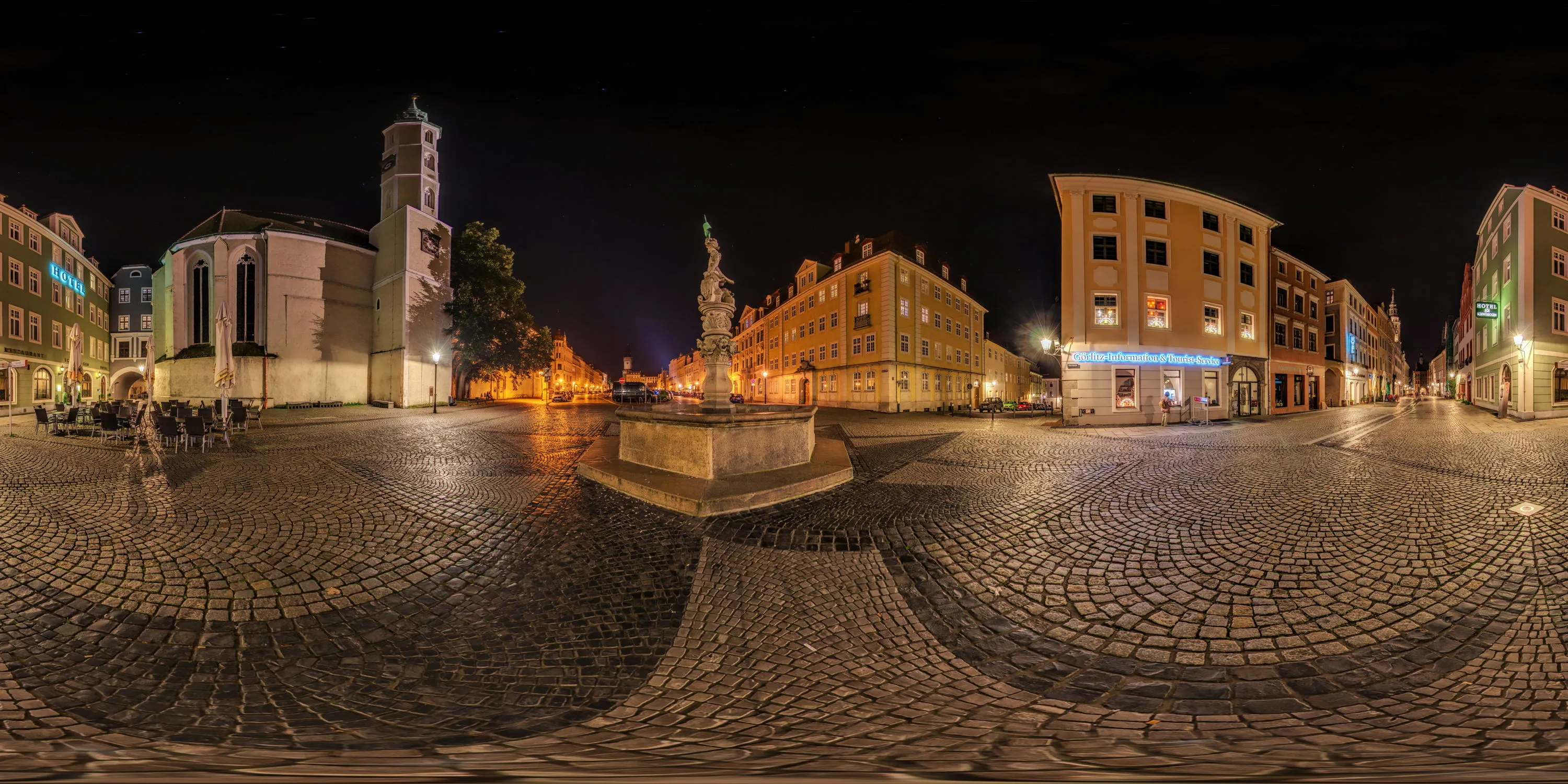 360 Grad Panorama Ansicht: Obermarkt in Görlitz