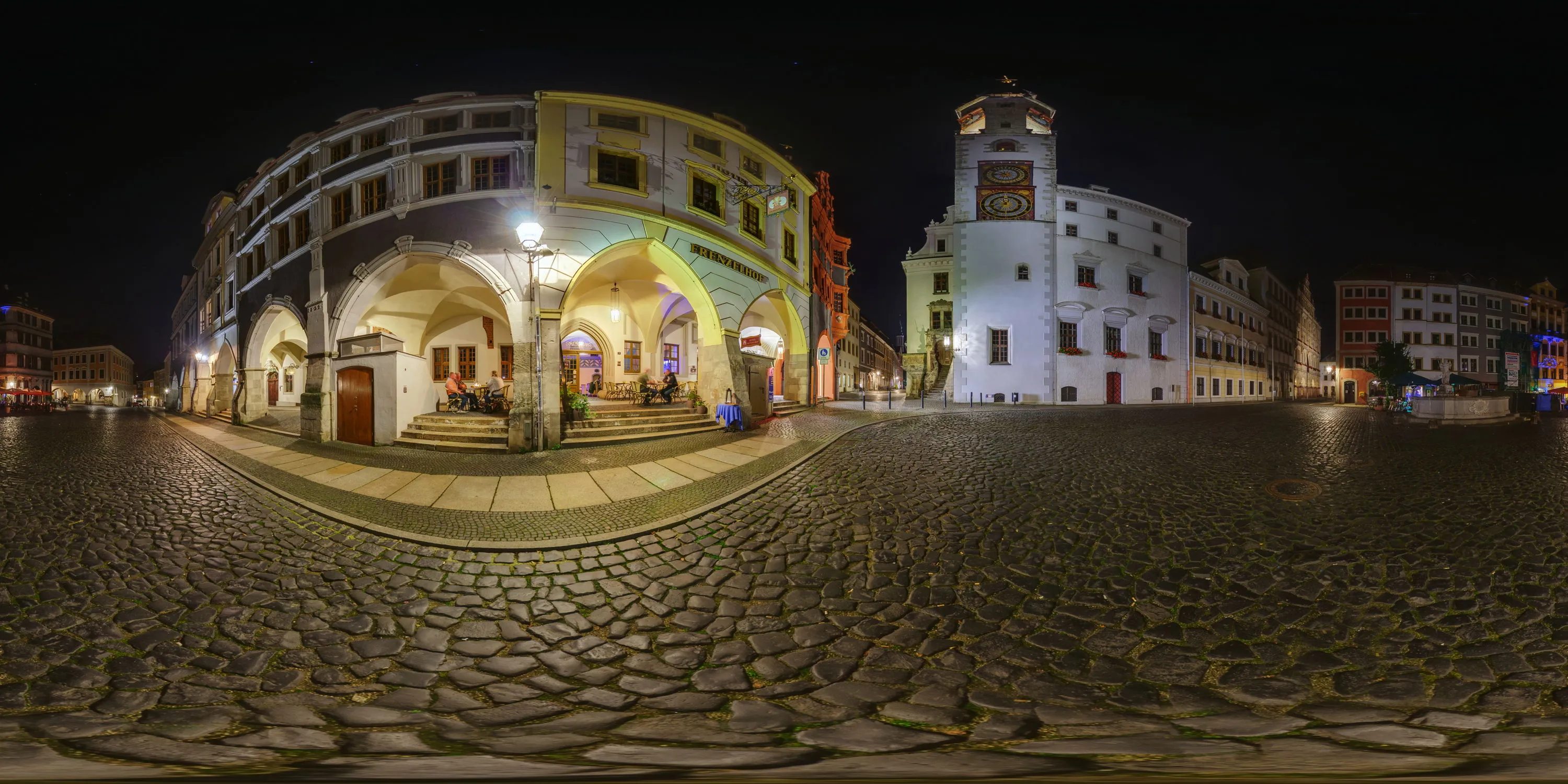 360 Grad Panorama Ansicht: Unterkmarkt in Görlitz