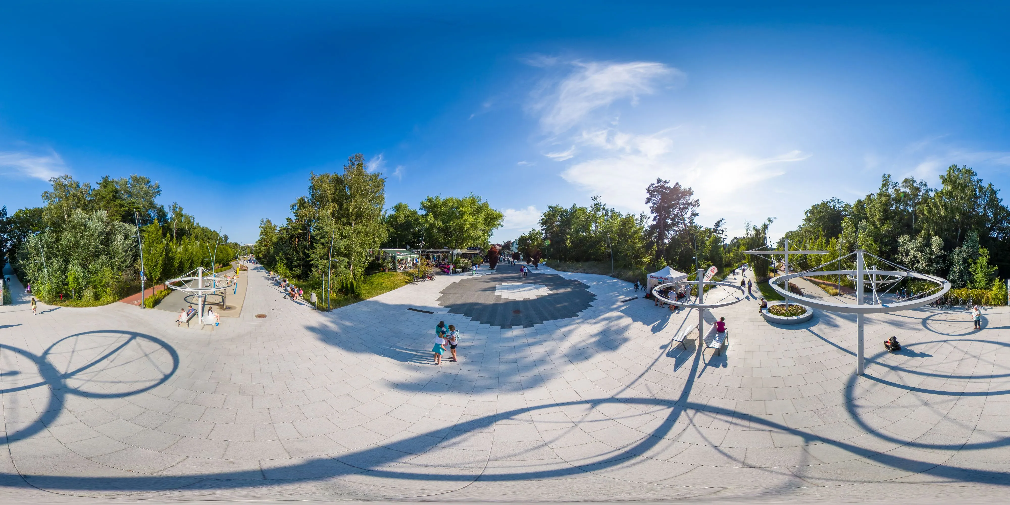 360° Panorama Ansicht: Swinemünde - Gesundheitspromenade