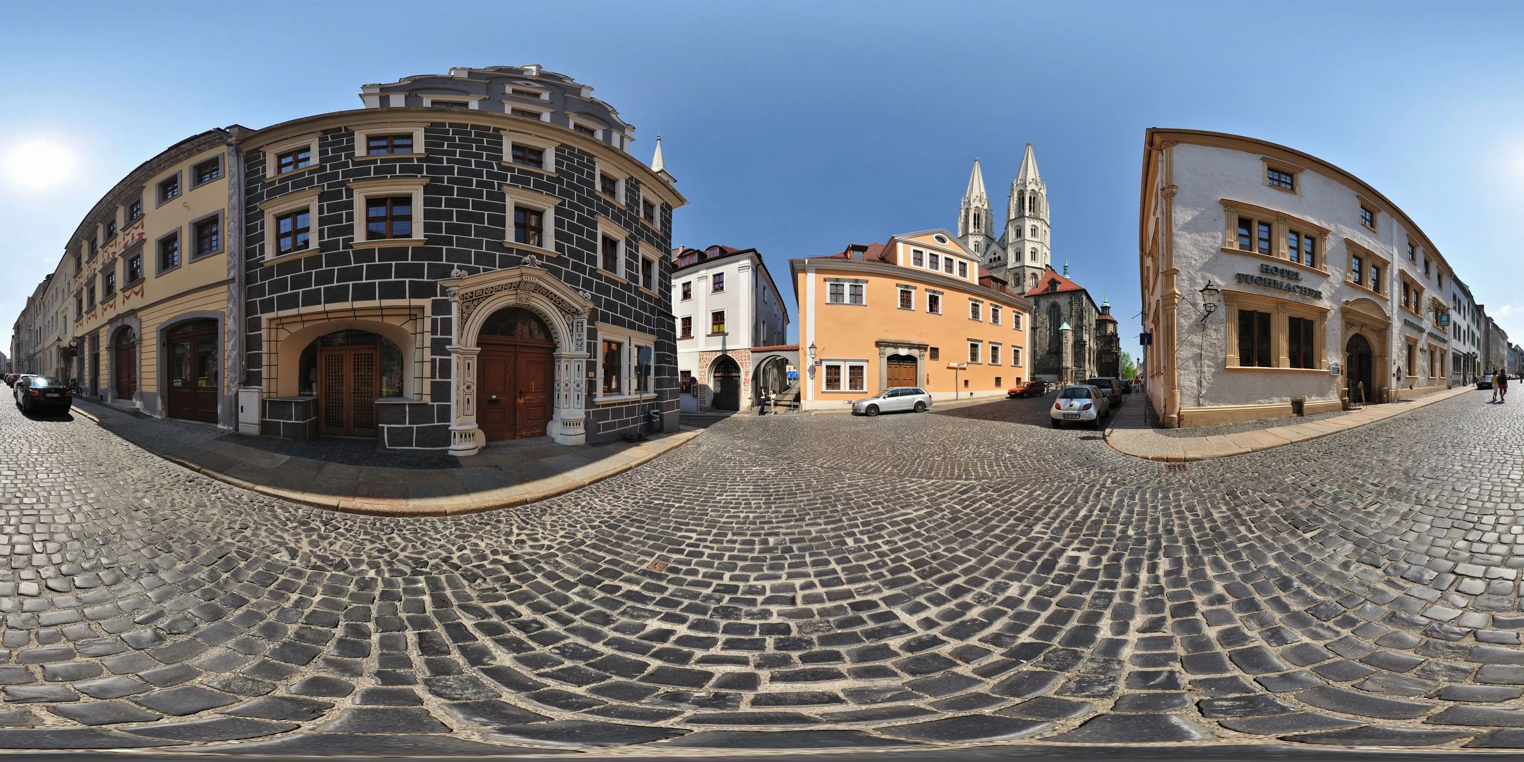360 Grad Panorama Ansicht: An der Peterskirche in Görlitz