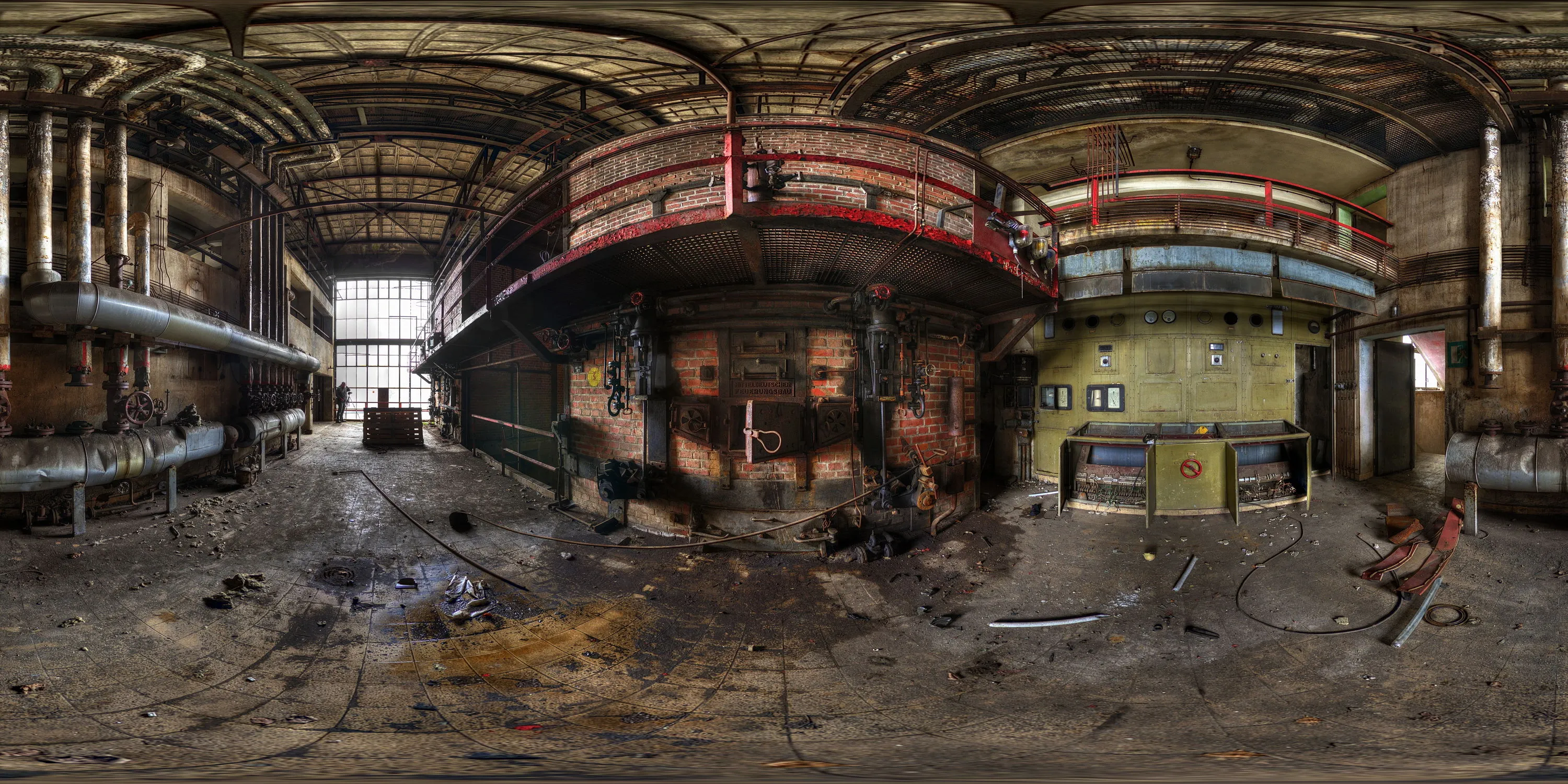 360 Grad Panorama Ansicht: VEB Volltuch - Heizkraftwerk 1 in Görlitz