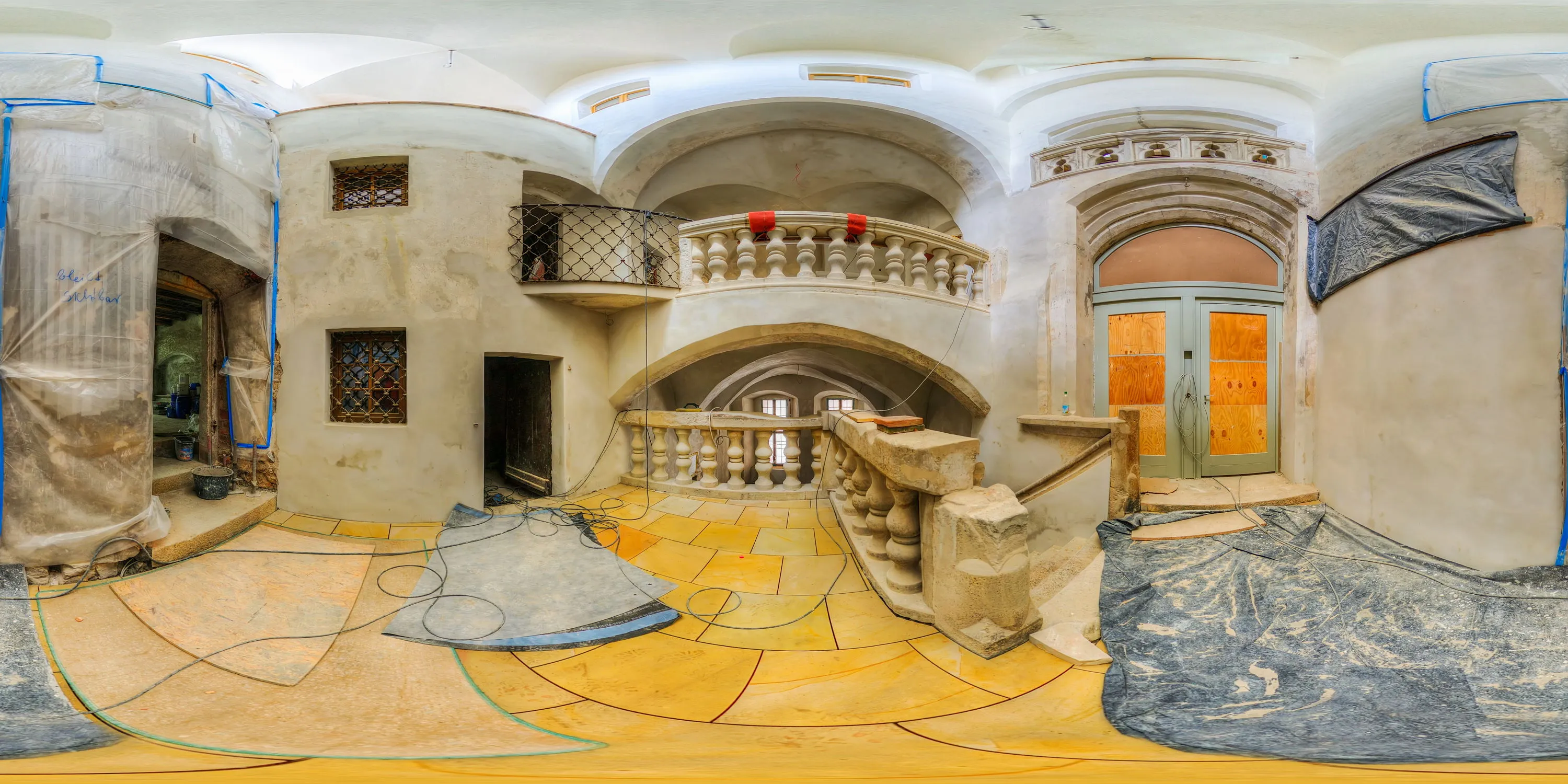 360 Grad Panorama Ansicht: Haus Untermarkt 25 - Treppenhaus 2 in Görlitz