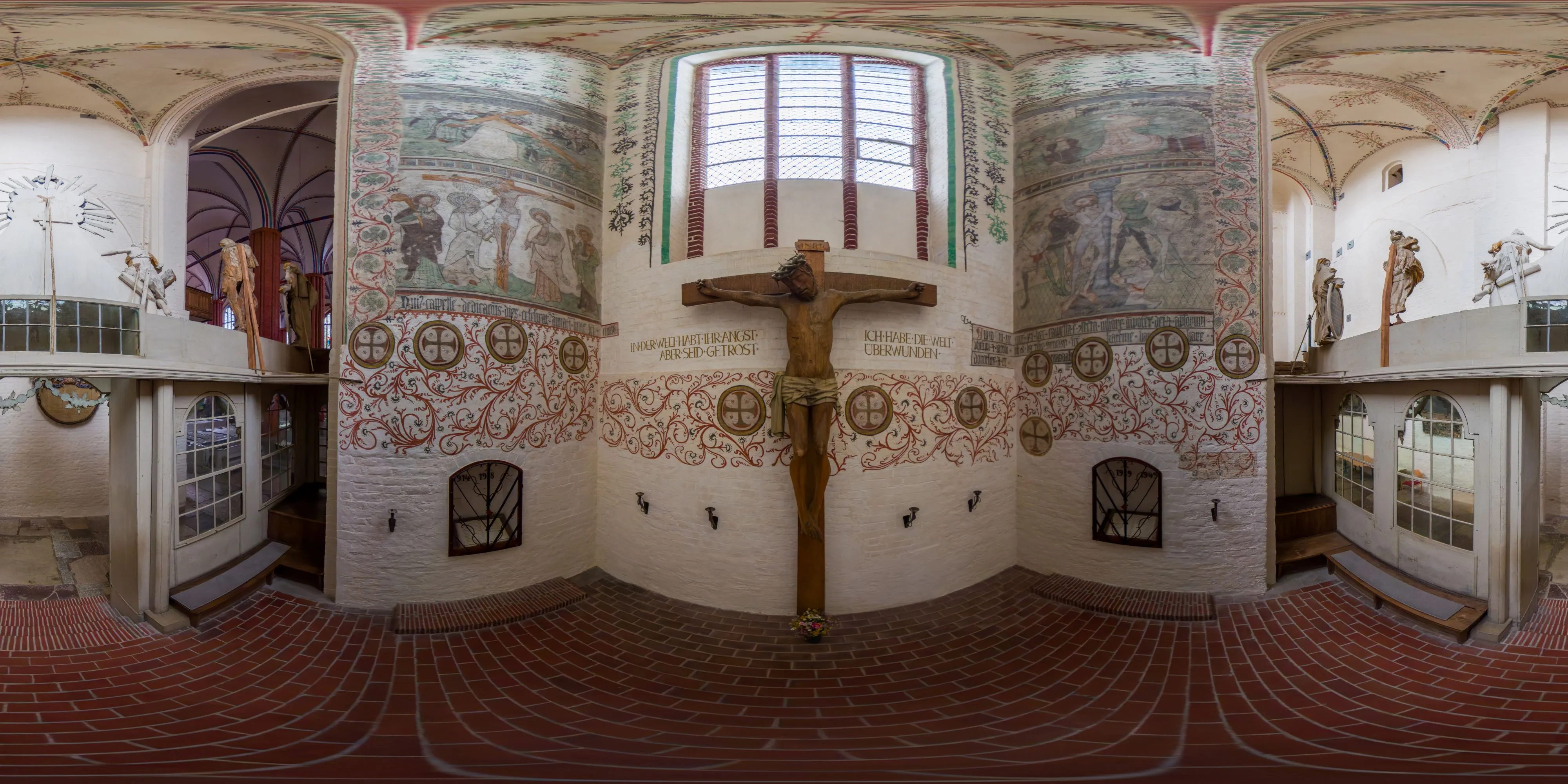 360° Panorama Ansicht: Greifswald - Dom St. Nikolai - Seitenkapelle