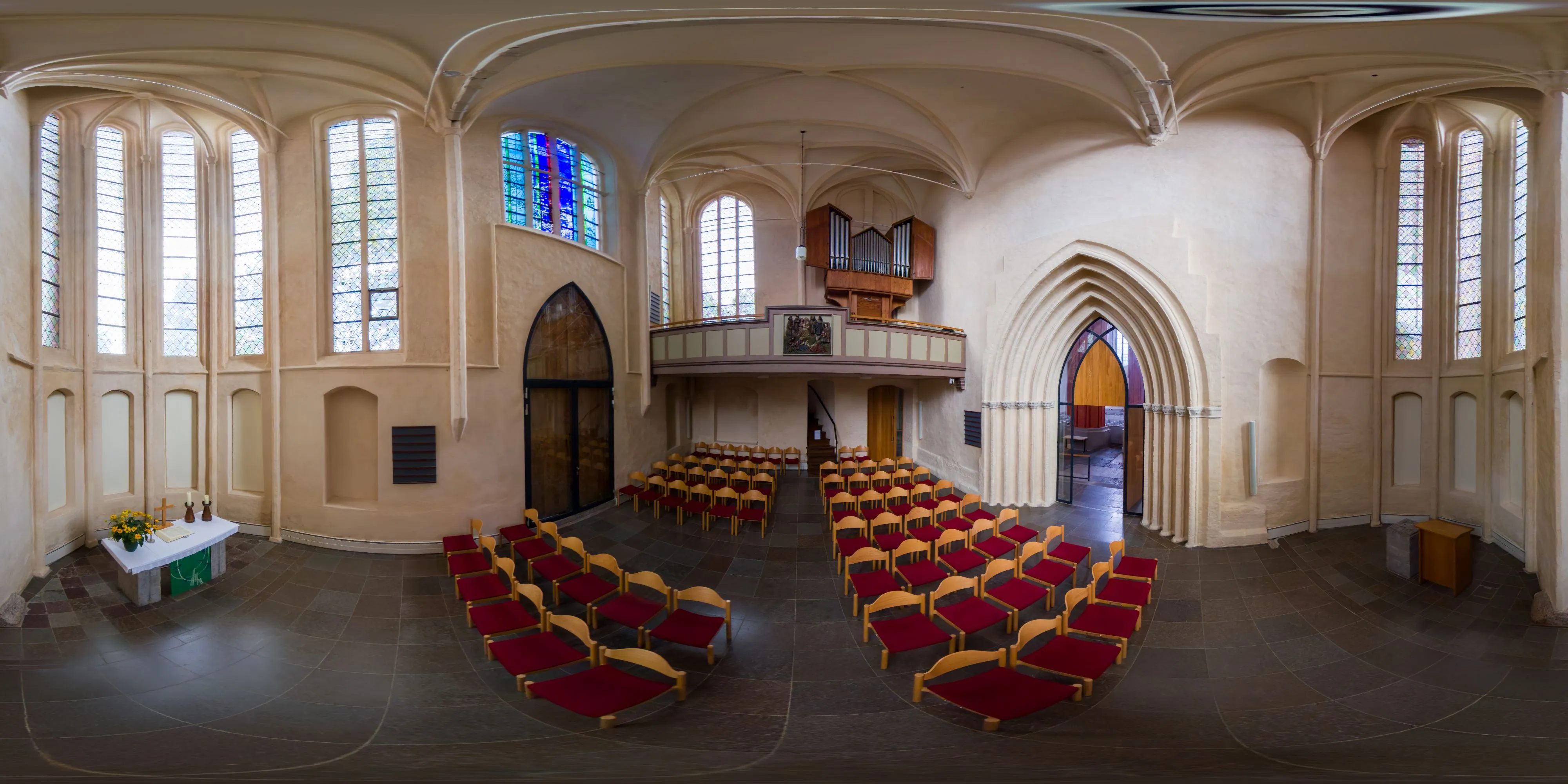 360° Panorama Ansicht: Greifswald - Dom St. Nikolai - Seitenkapelle
