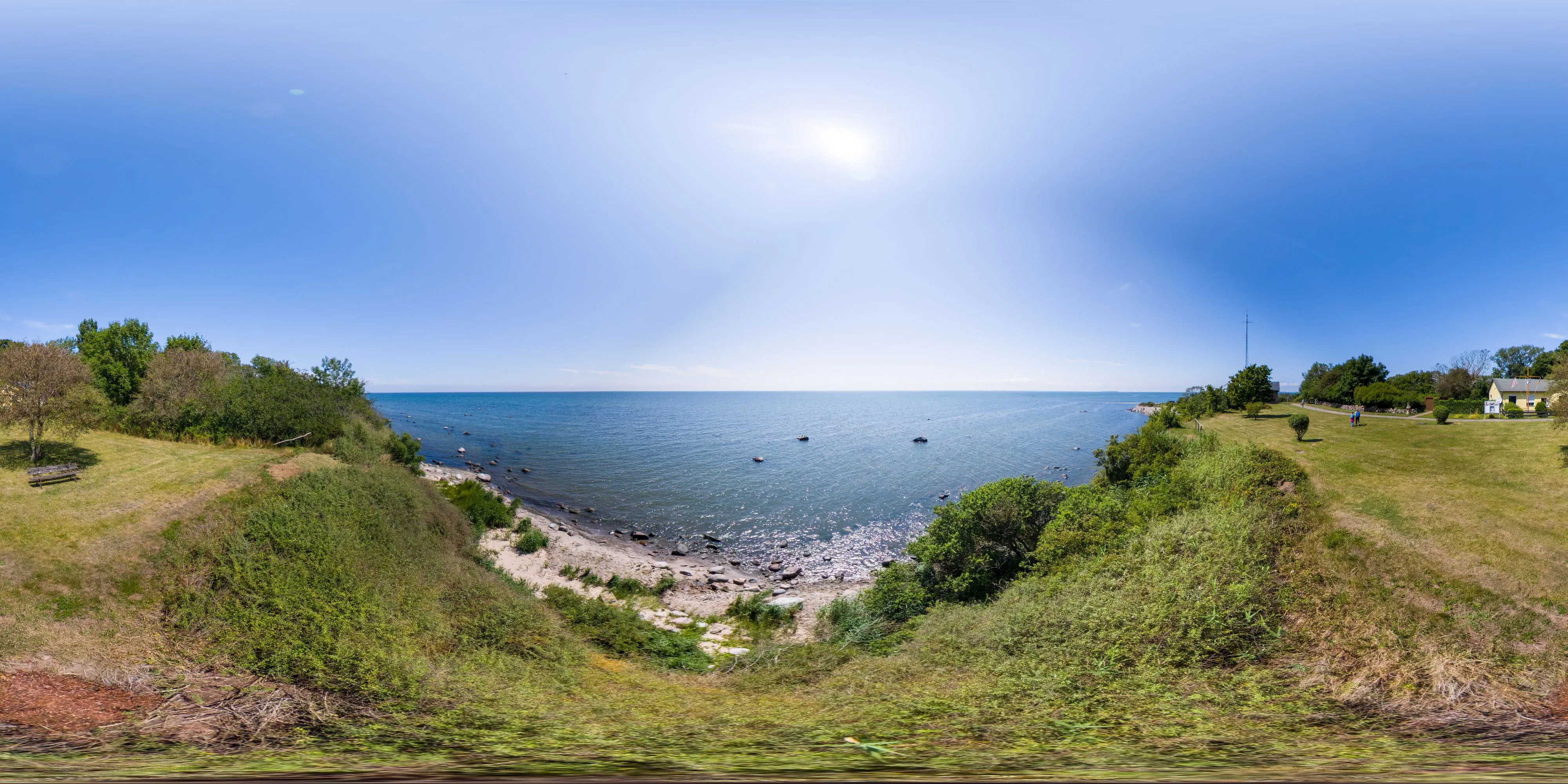 360 Grad Panorama Ansicht: Südspitze der Greiswalder Oie in Greifswalder Oie
