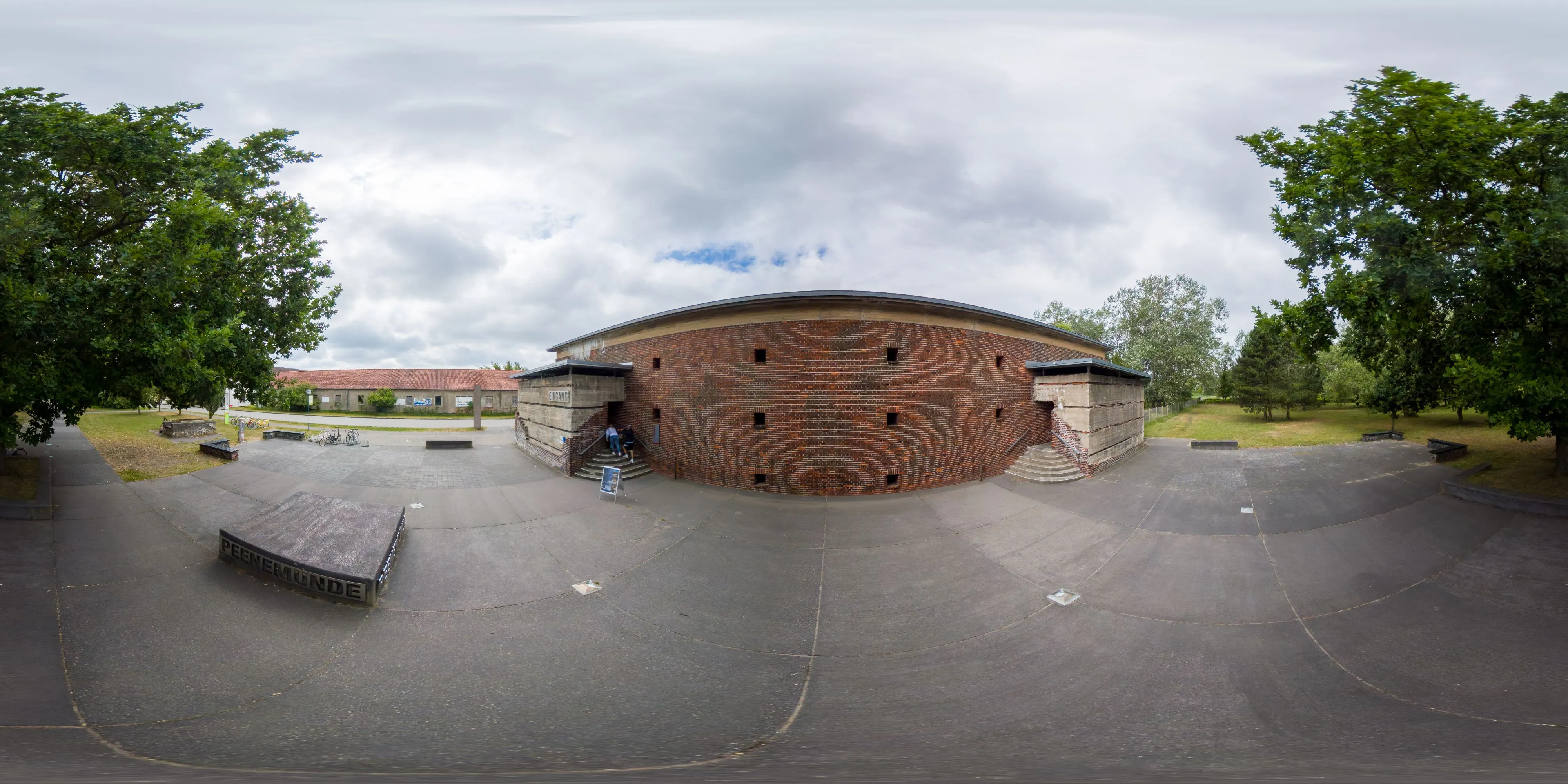 360° Panorama Ansicht: Bunkerwarte des Peenemünder Kraftwerkes
