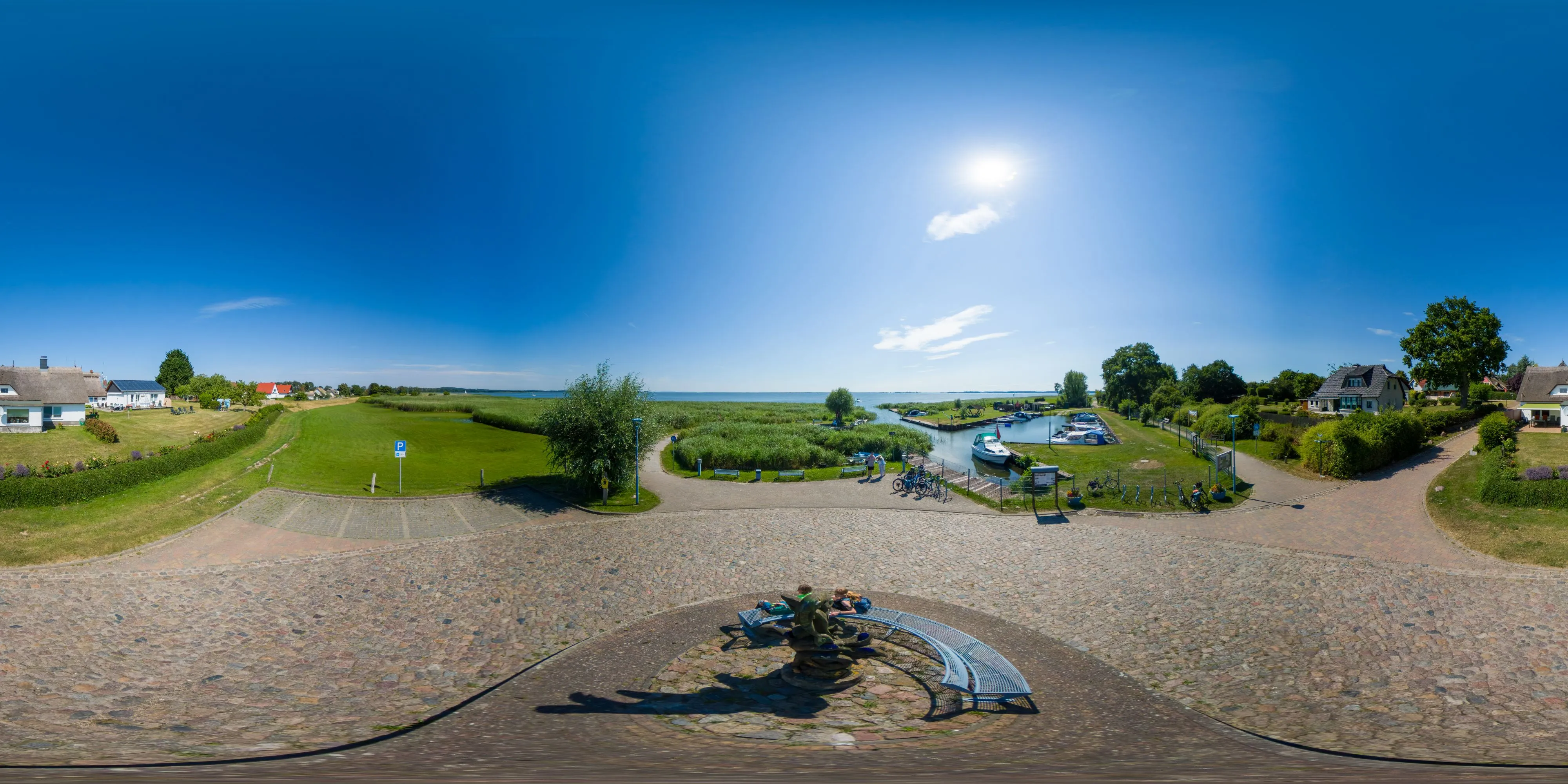 360° Panorama Ansicht: Zempin - Fischerhafen