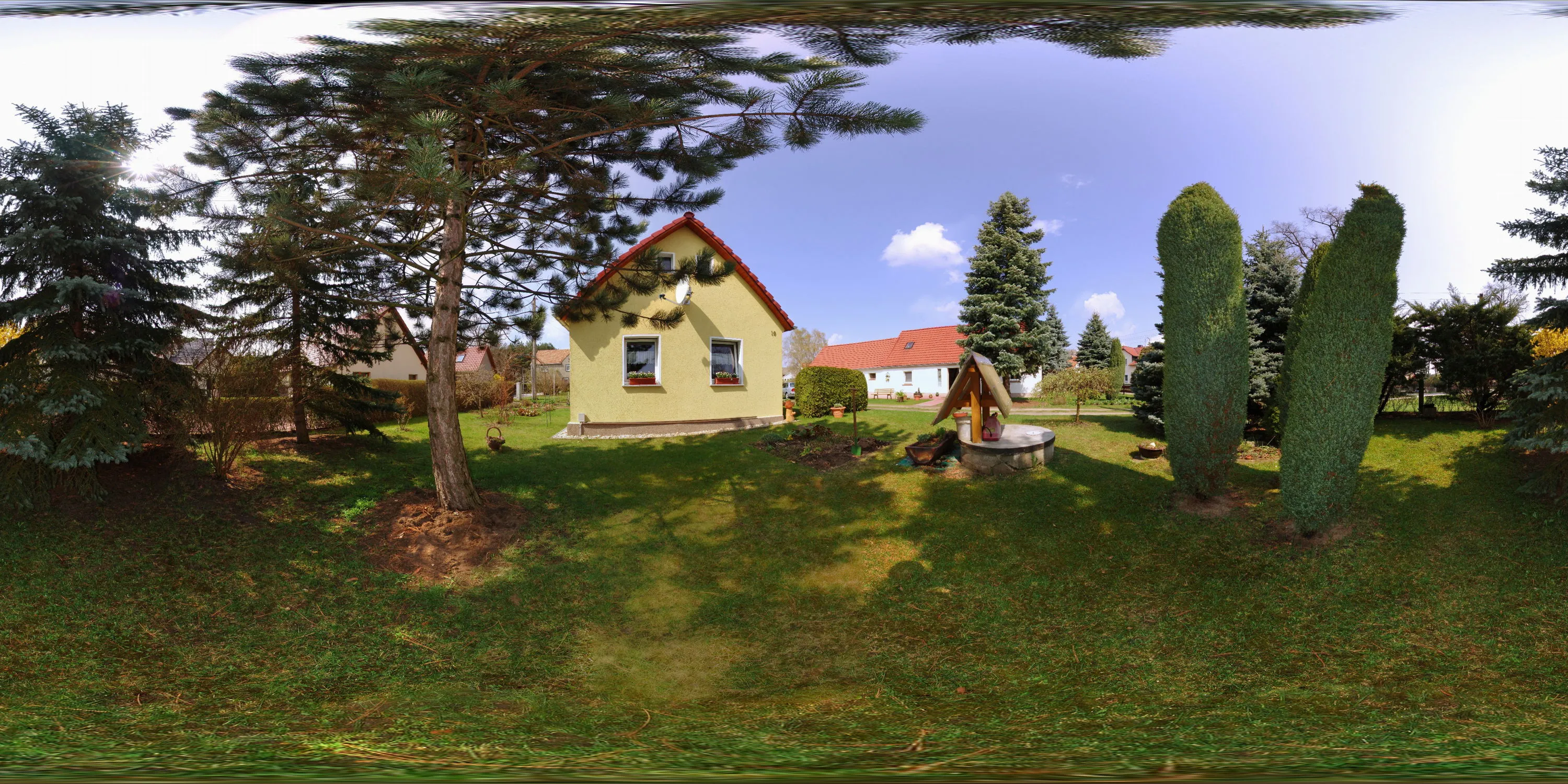 360 Grad Panorama Ansicht: Wochenendhaus 2 in Halbendorf/ Spree