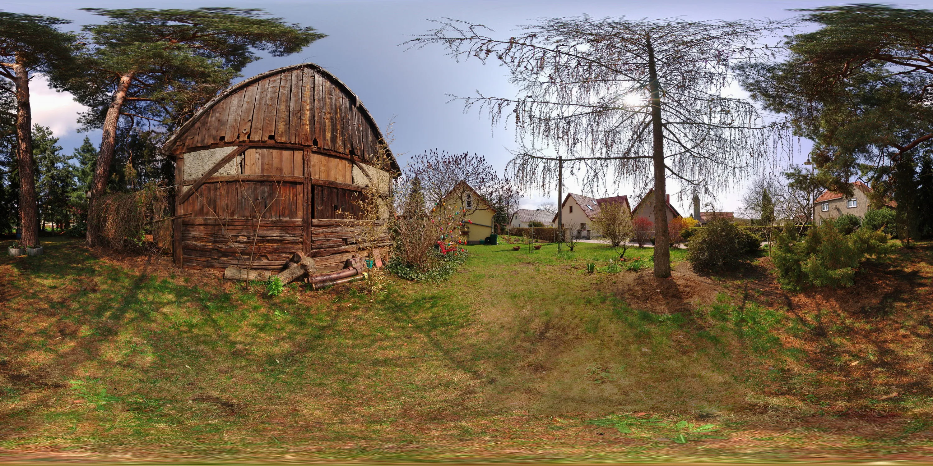 360 Grad Panorama Ansicht: Wochenendhaus 1 in Halbendorf/ Spree